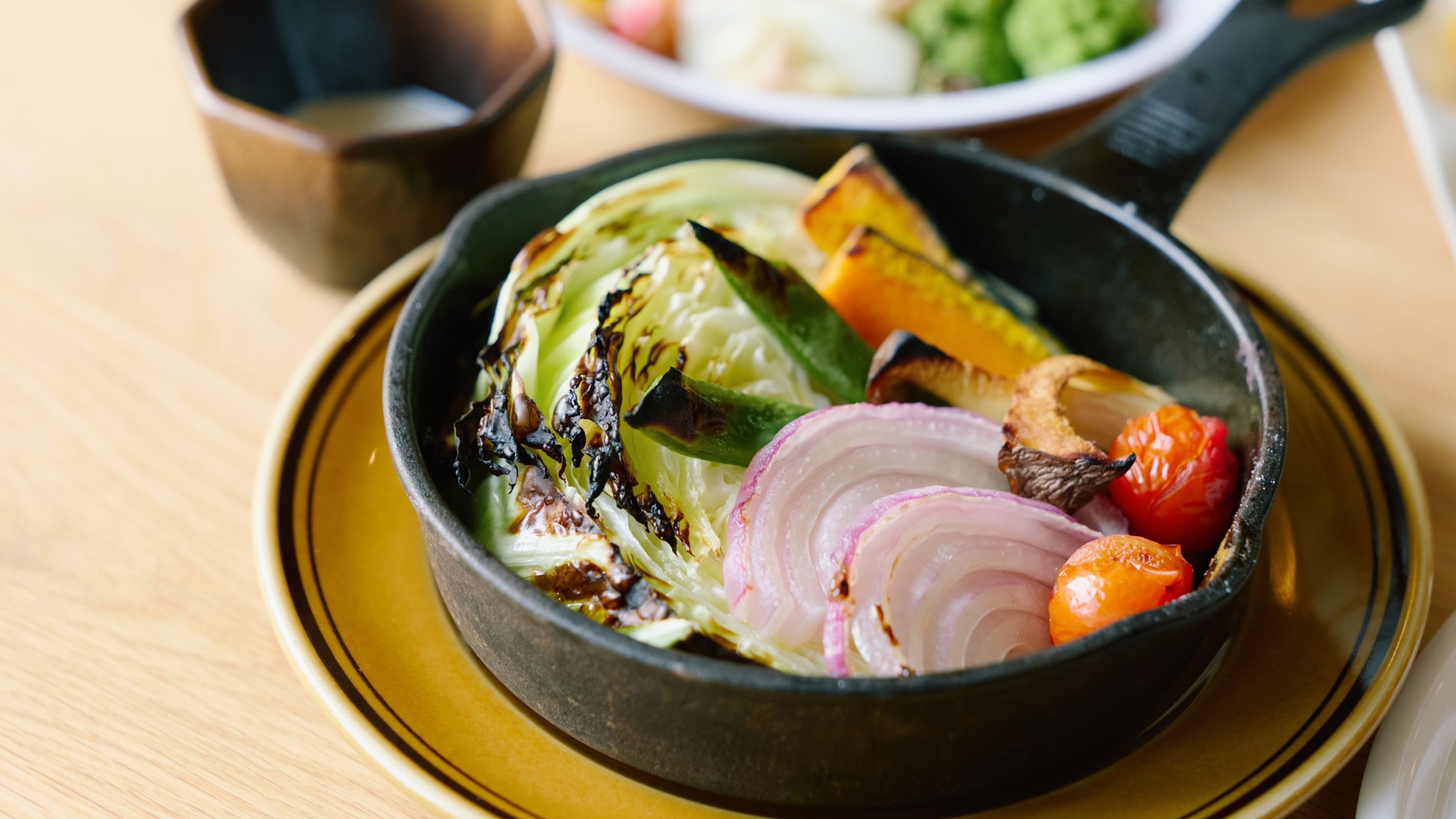 【ご夕食】高原野菜のグリル　バーニャカウダ