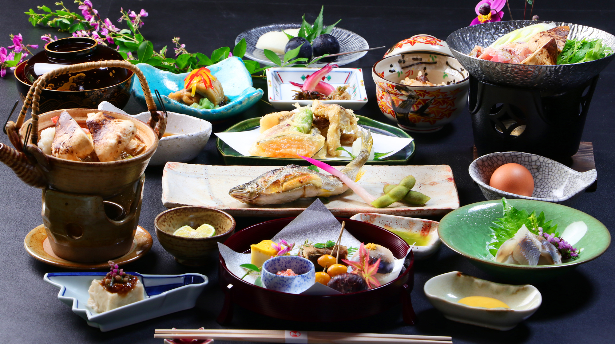 【秋会席】秋の味覚盛りだくさん&hellip;奥京都の風情をご堪能下さい