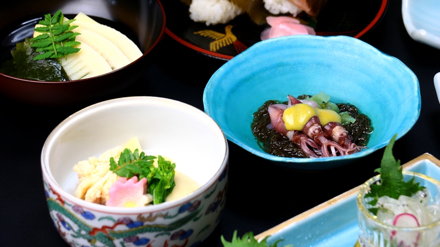 【春の里山会席】上品な春の食材と京風味は相性がとても良いですよ♪