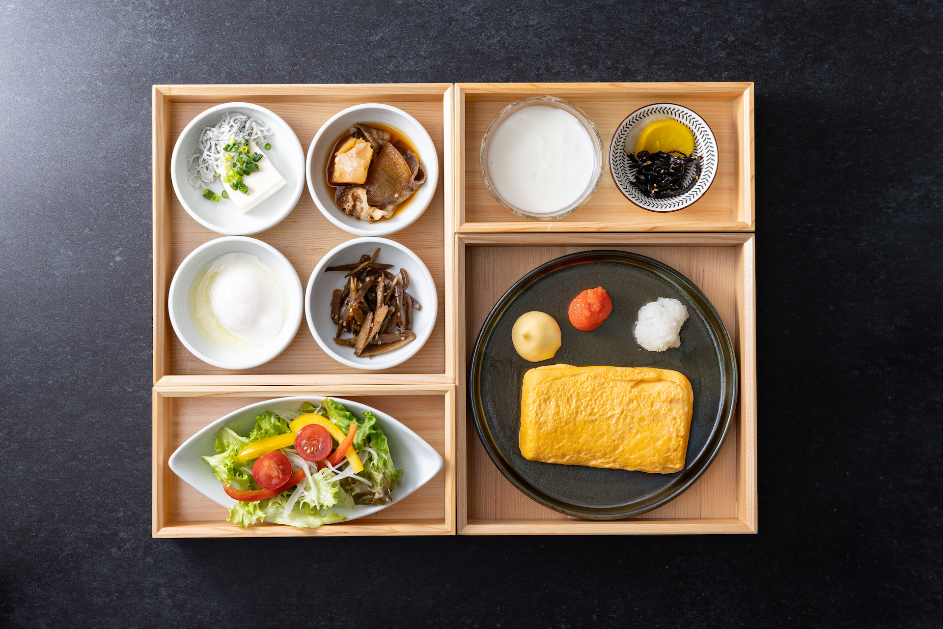 だし巻き玉子と豚汁ご膳　