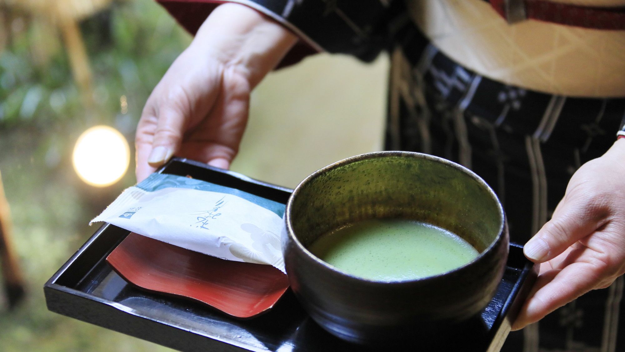 【おもてなし】ご到着時にはお薄で一息
