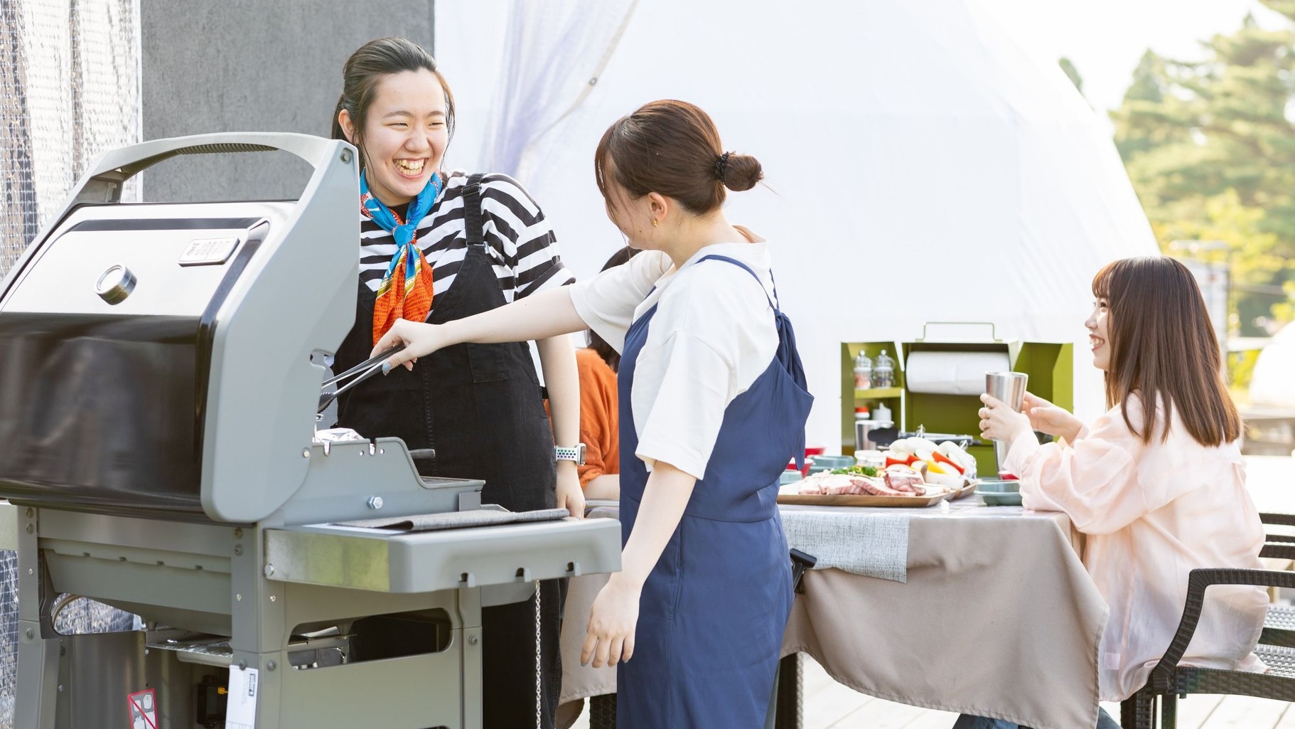 【直前割プラン】空室があればラッキー！食材持込みBBQでお得にグランピング満喫＜カフェモーニング付＞