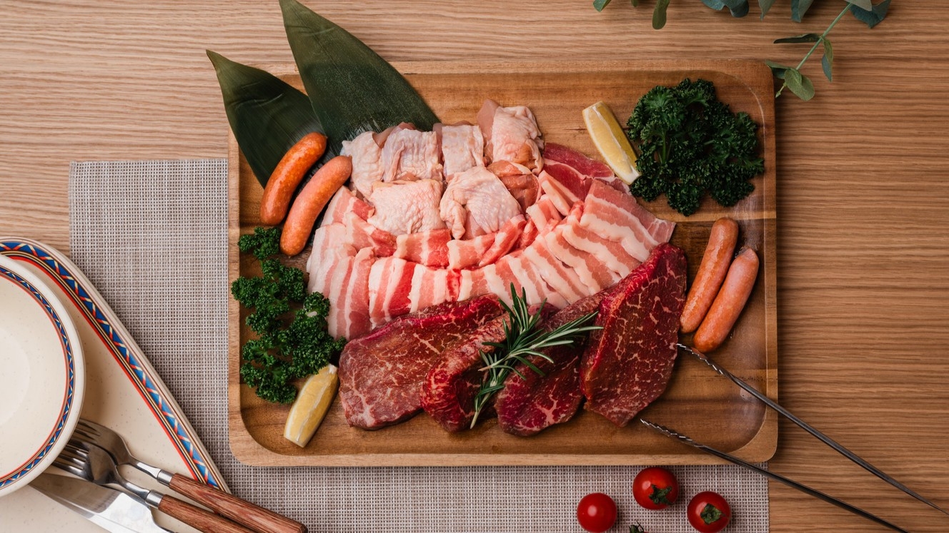 【／Cottage×2食付】あか牛ステーキ付！ワンランク上のBBQ＆選べる朝食のグルメプラン