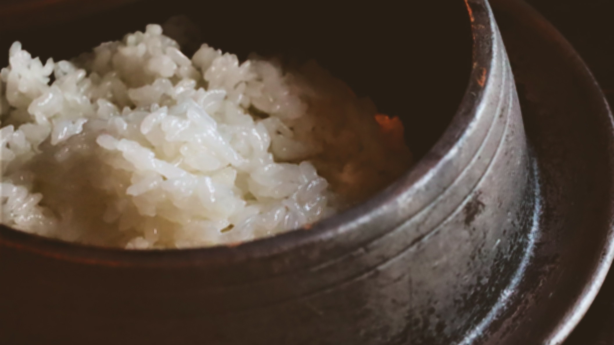 南部鉄器で炊いたご飯