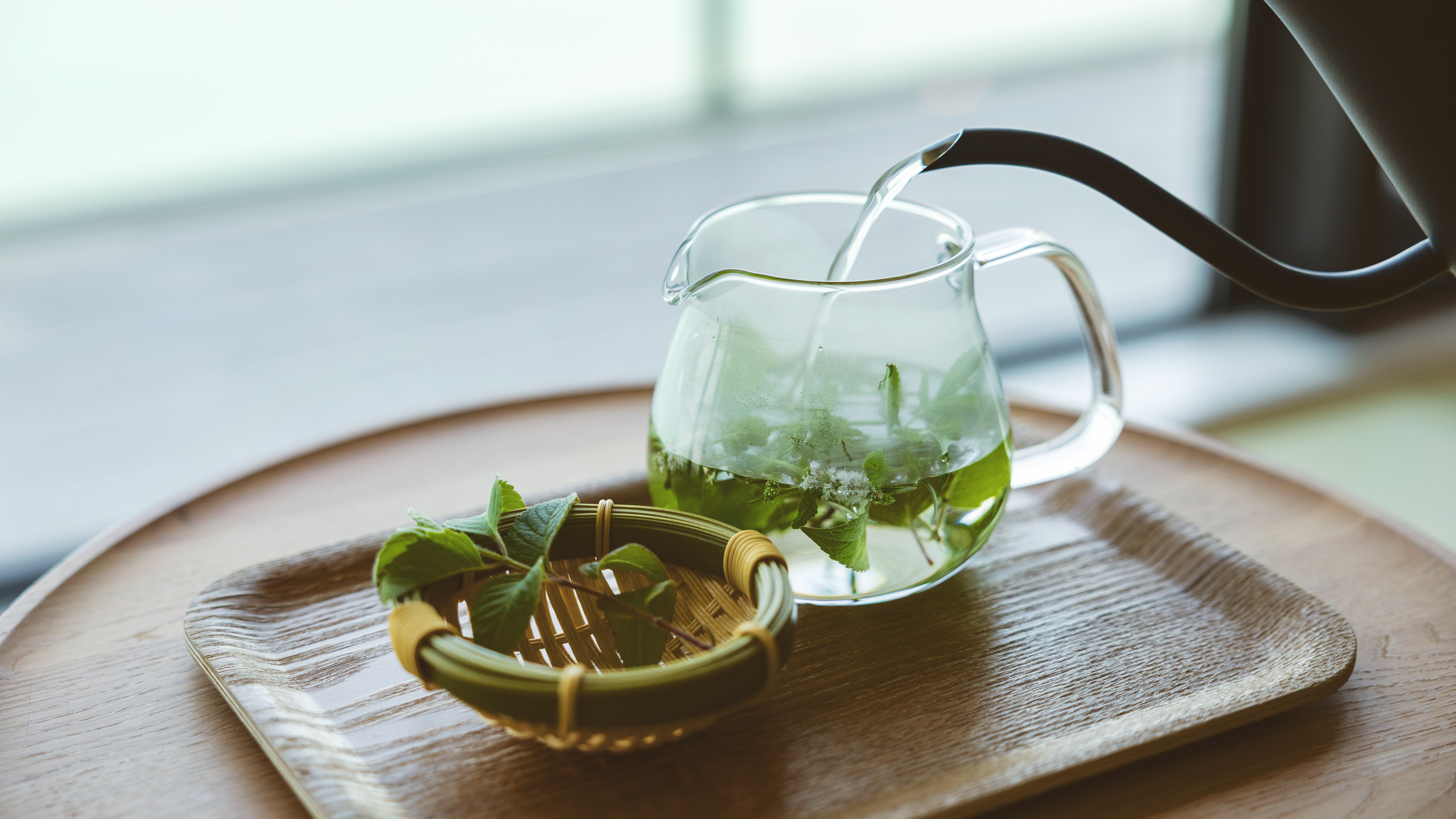 自家製のハーブティー