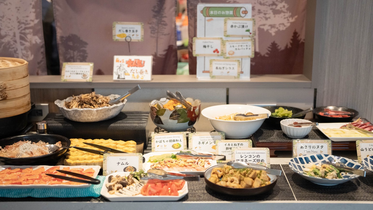 信州のおいしいが満載　朝食ブッフェ