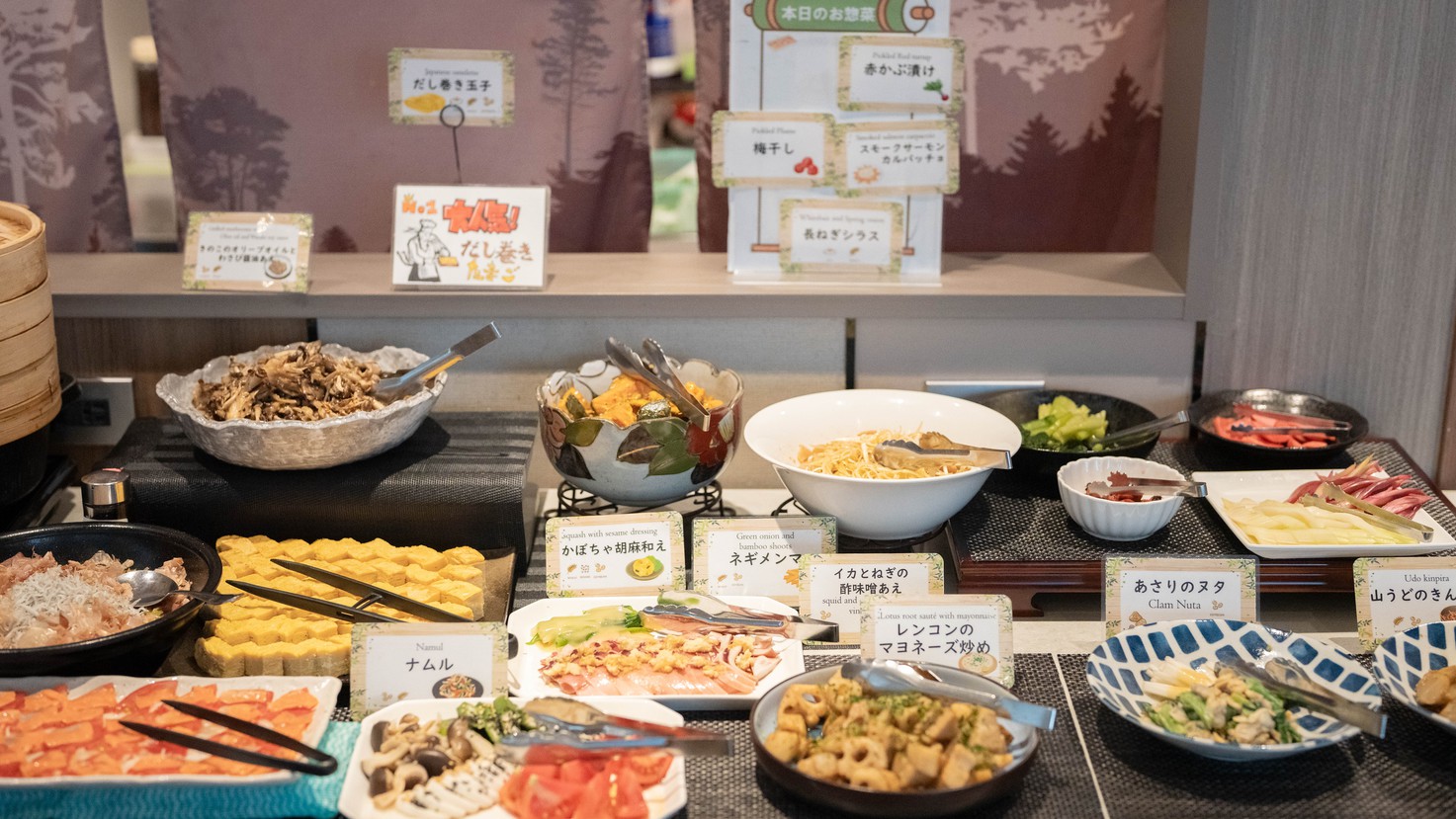 ＊信州のおいしいが満載　朝食ブッフェ