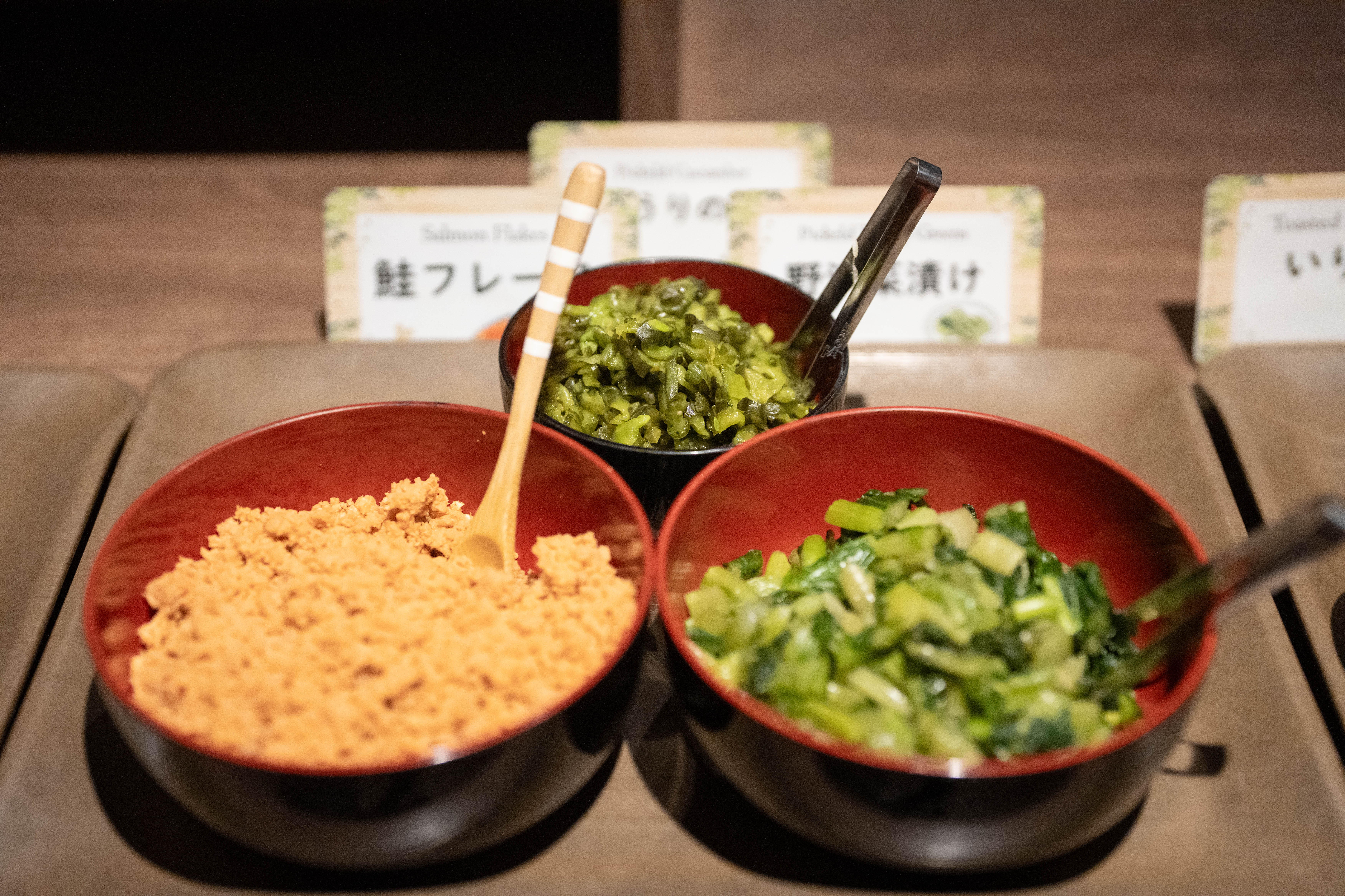 litだし茶漬け：トッピング