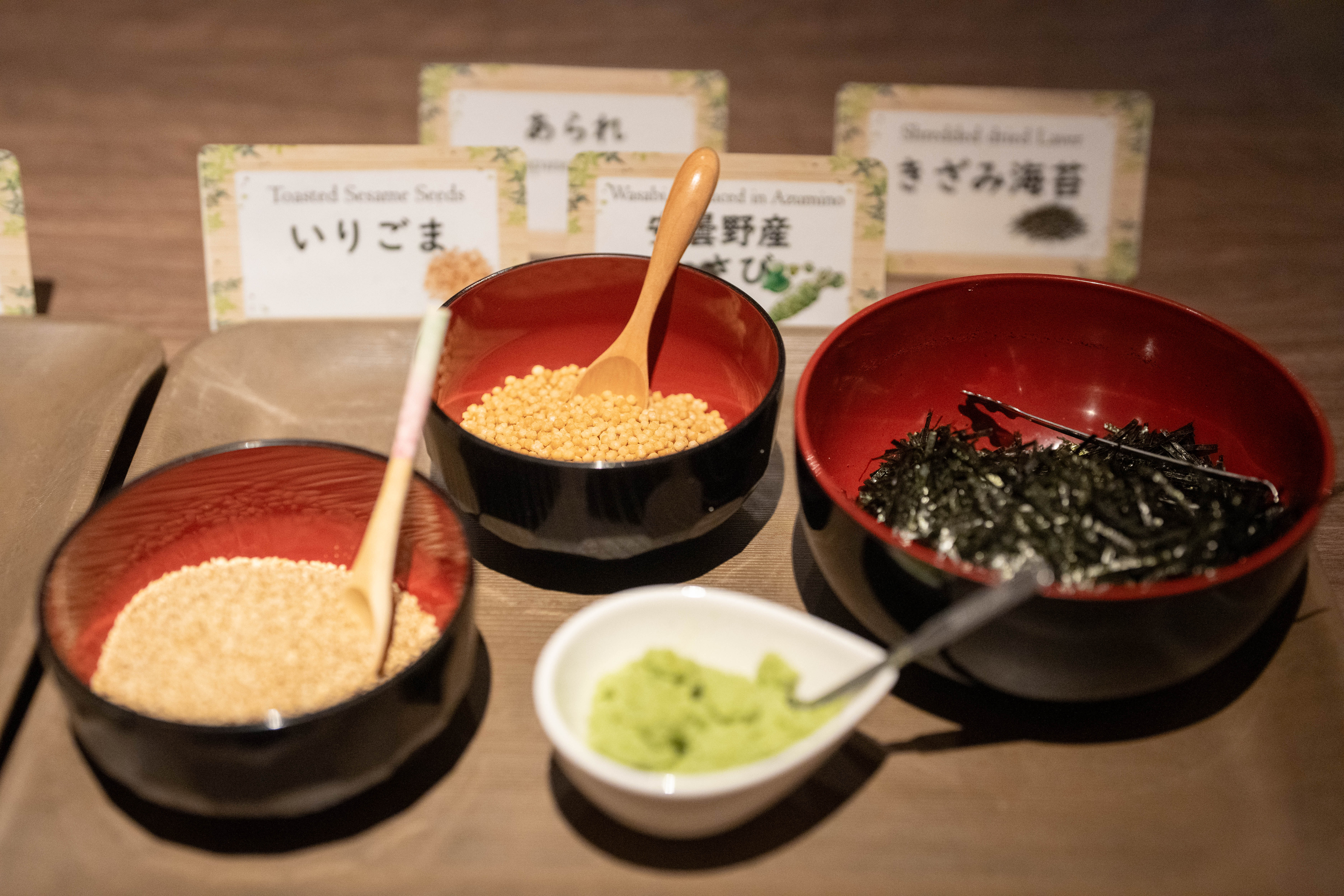 litだし茶漬け：トッピング
