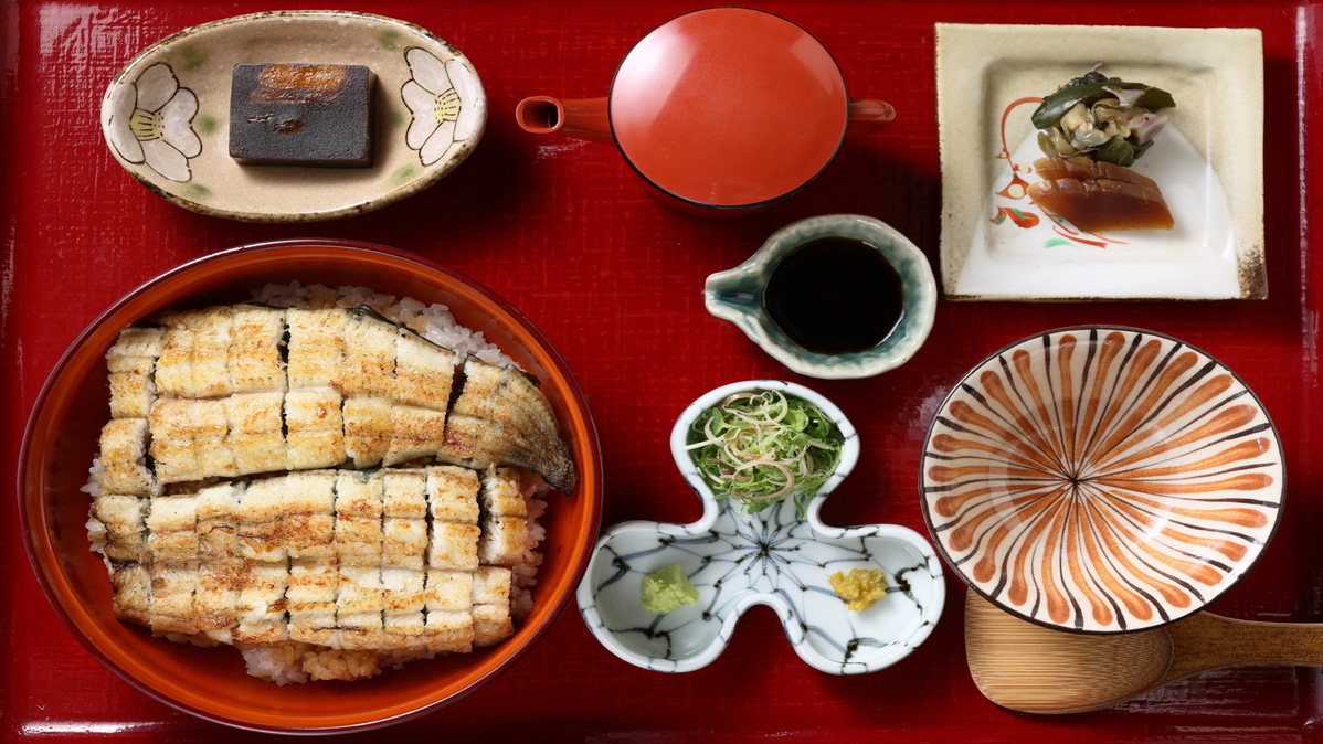 【朝・夕食付き】地焼きで味わう「鰻屋梅鉢」のまぶし御膳｜蒲焼・白焼から選べる夕食