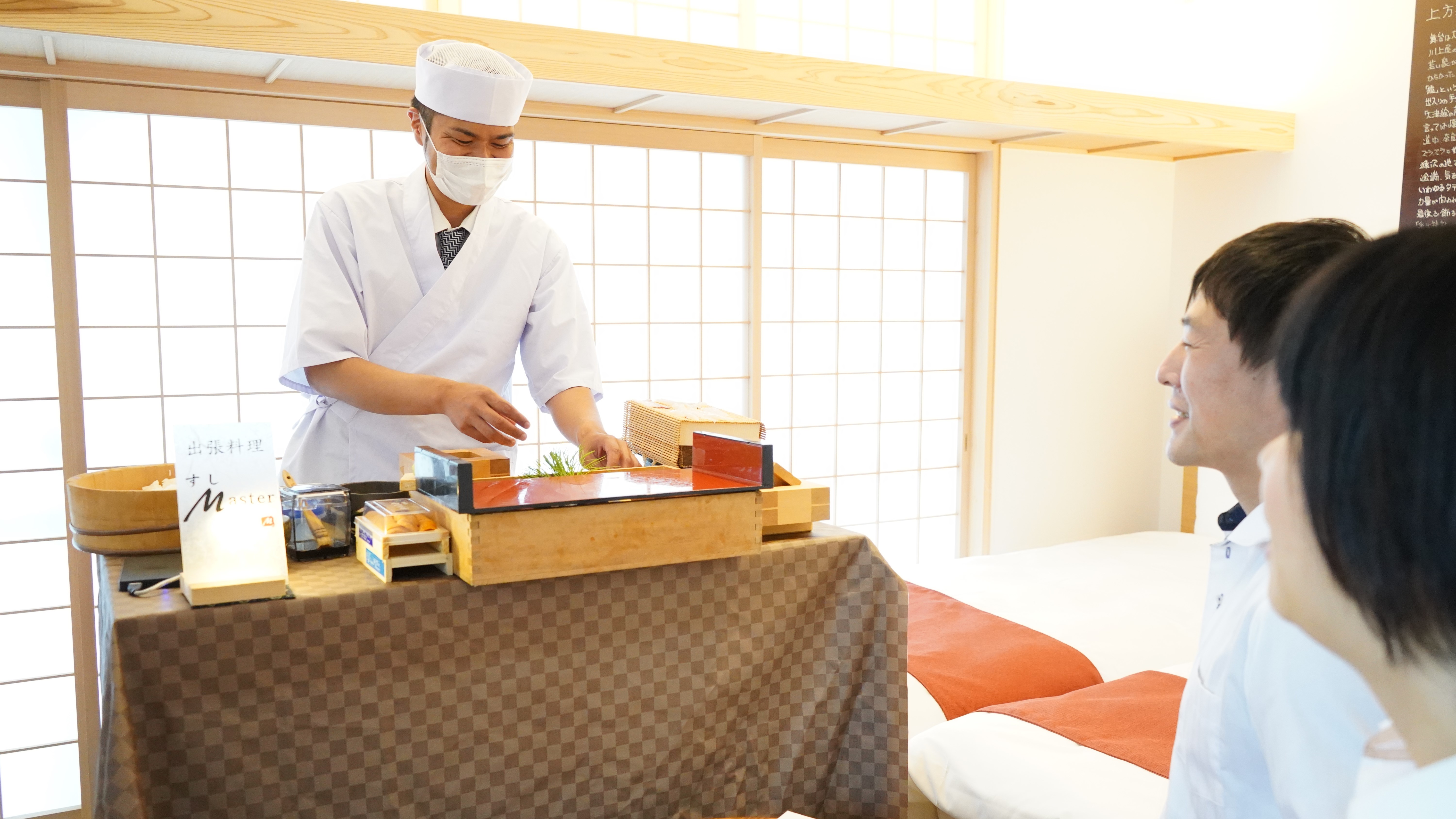 【夕食】部屋食 寿司