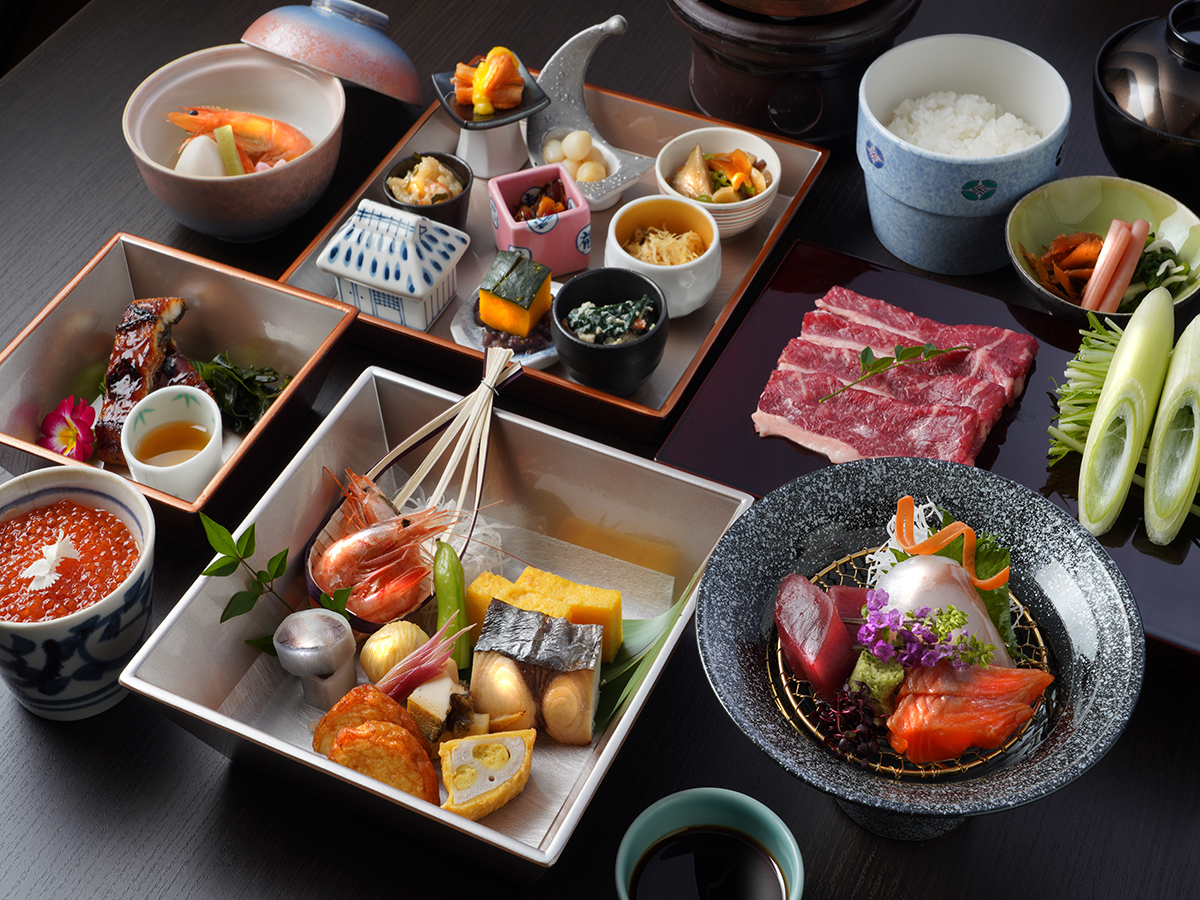 函館湯の川温泉　海と灯／ヒューイットリゾート　お食事イメージ