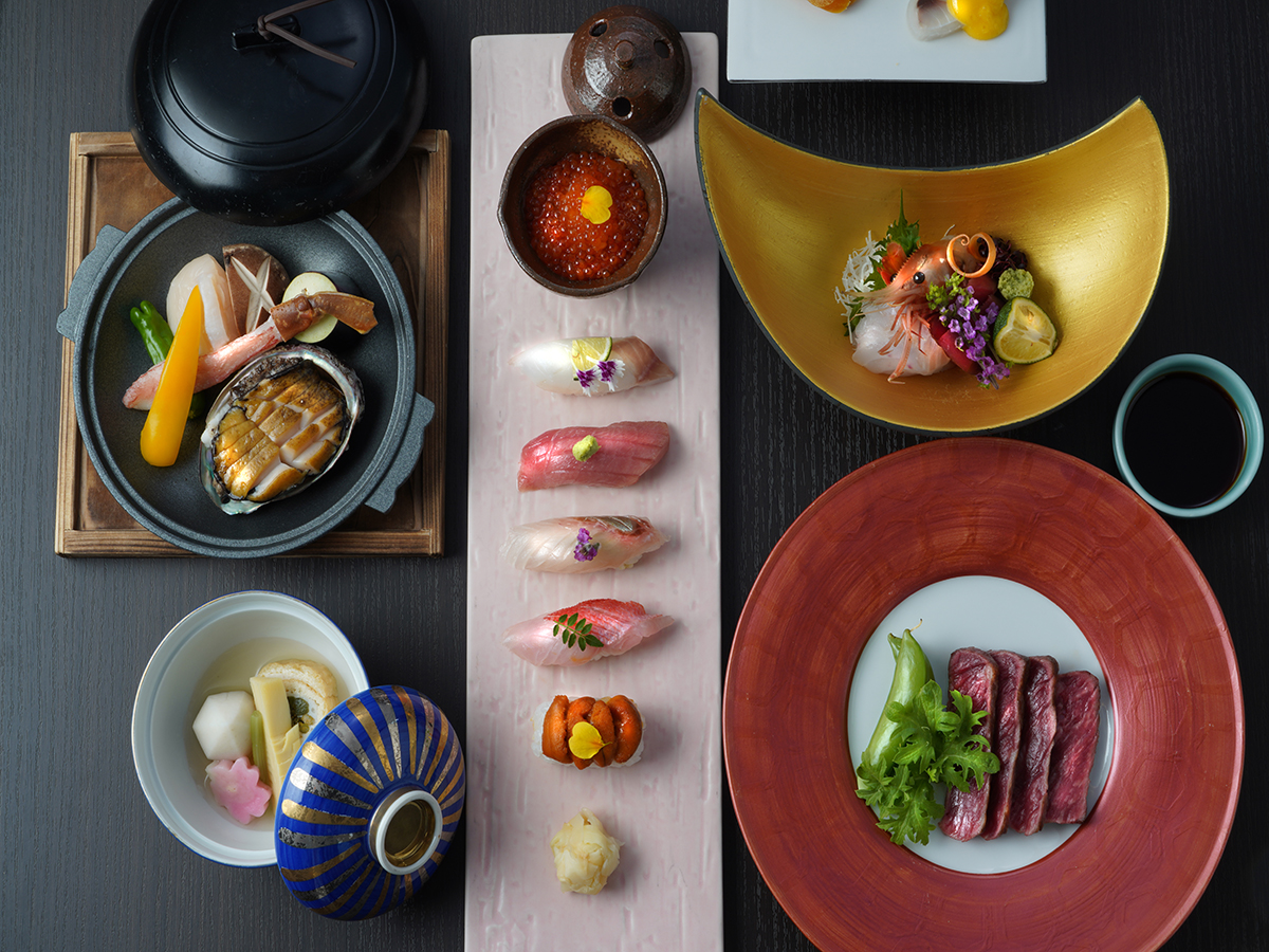函館湯の川温泉　海と灯／ヒューイットリゾート　お食事イメージ