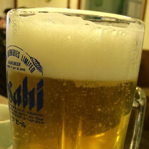  天然温泉のあとはビールでプハーッ！っと、いかがです？