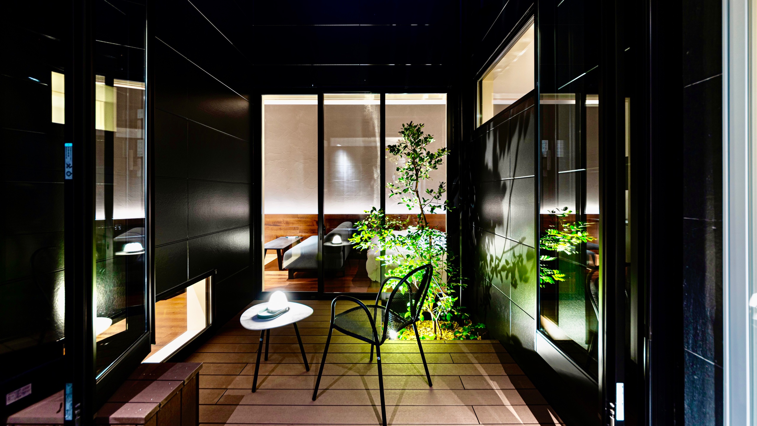 ■葉籠-客室の中庭-■ 全10室のプライベートリゾート。どうぞ 想像以上の休日をお過ごし下さい。