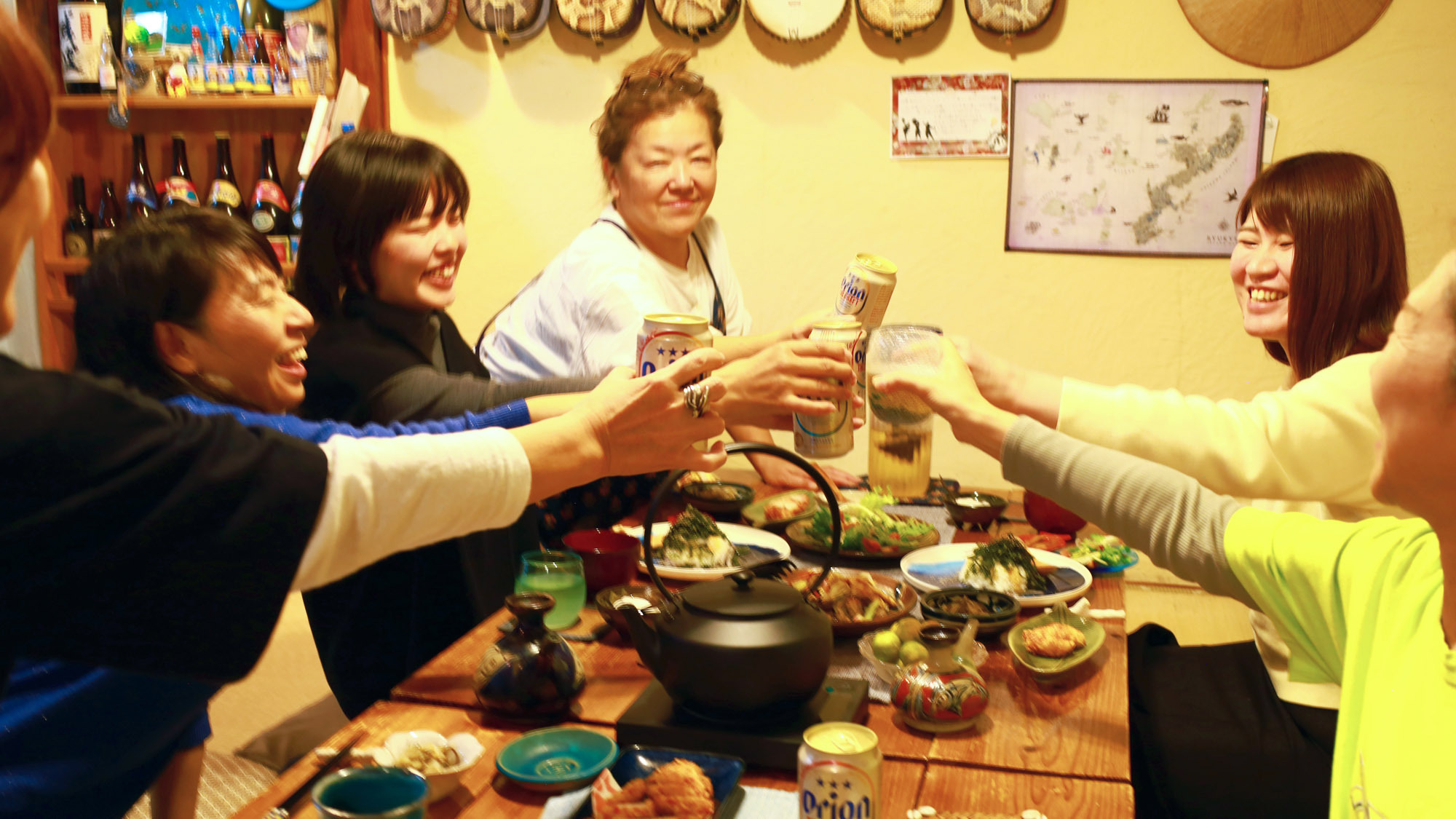 【1泊夕食付】夜ご飯はおまかせ！はまばるのおかあが作る料理はほっこり美味しい！翌朝はゆっくり島時間