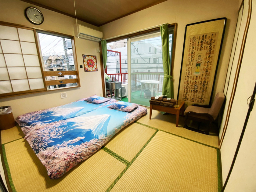 都会の中心で和室に泊まろう♪バルコニー付き♪