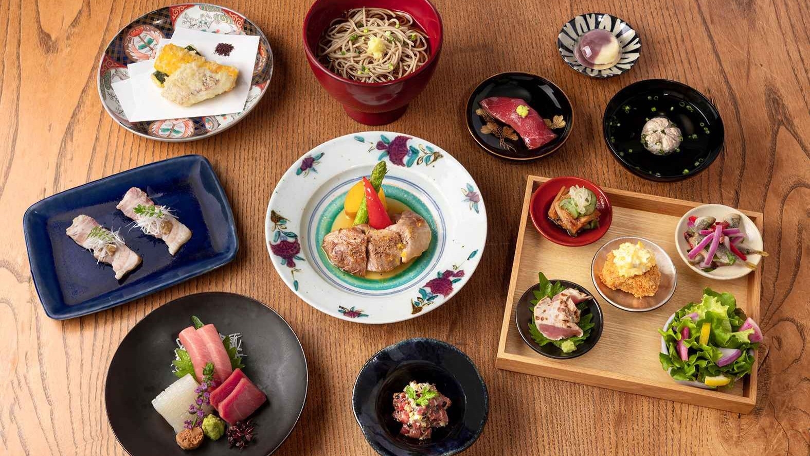 「鎌倉 松原庵 青」三崎まぐろと湘南の味覚コース〜夕朝食付き〜　※7/1~8/31