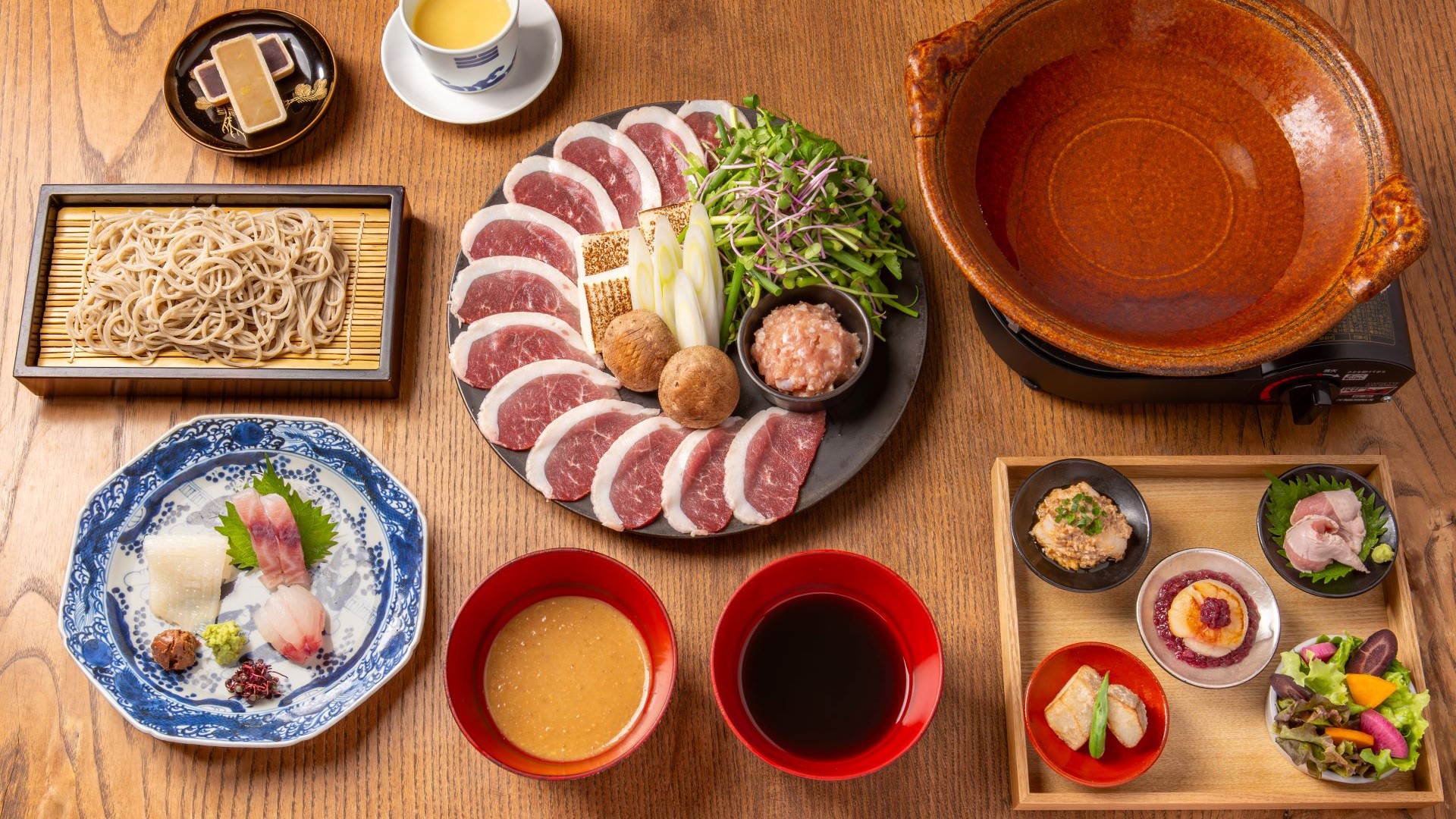 鴨しゃぶ鍋コース