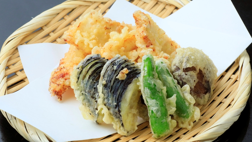 【お食事】季節の揚げたて天ぷら　※一例