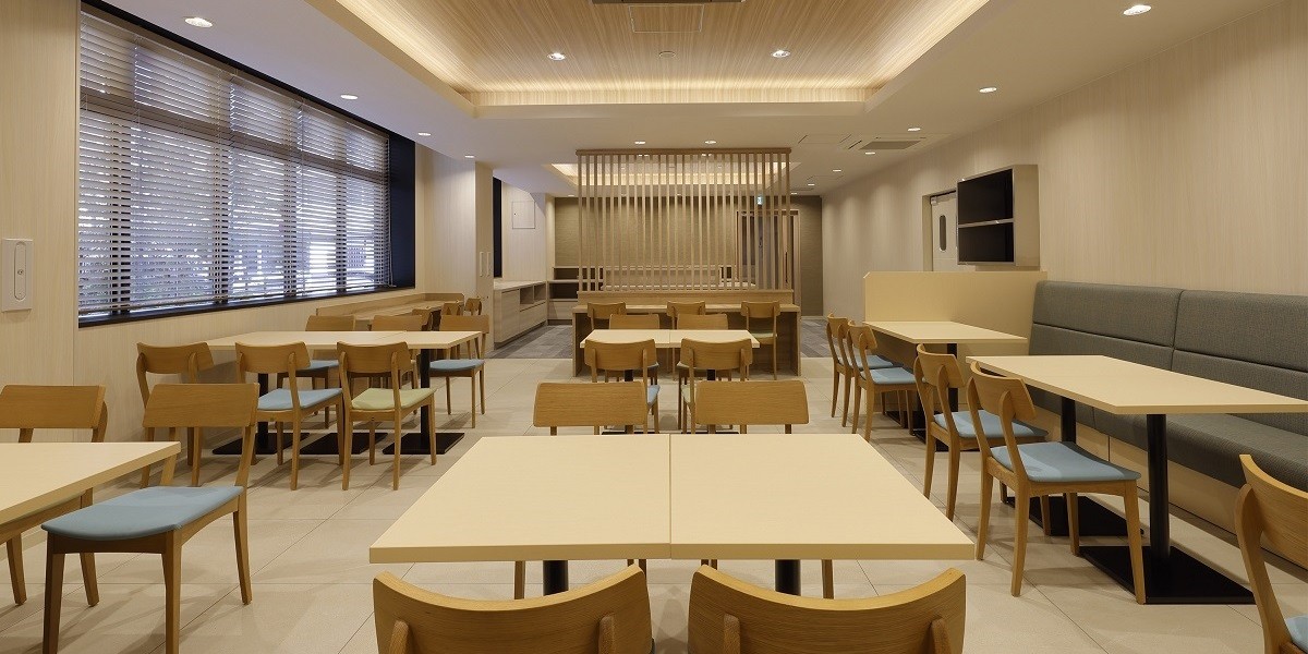 朝食会場