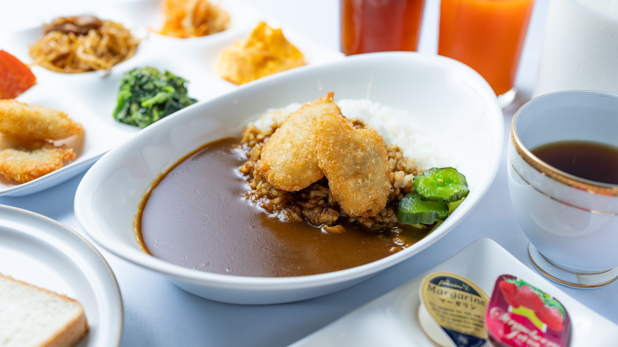 無料朝食ビュッフェ