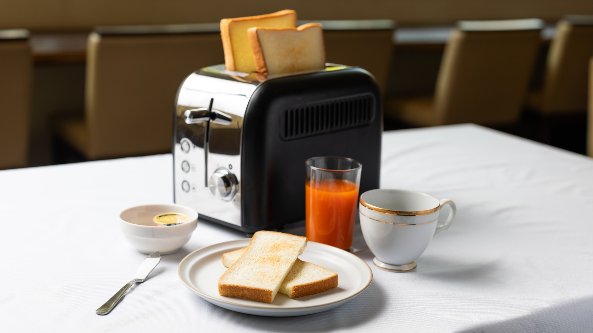 無料朝食ビュッフェ