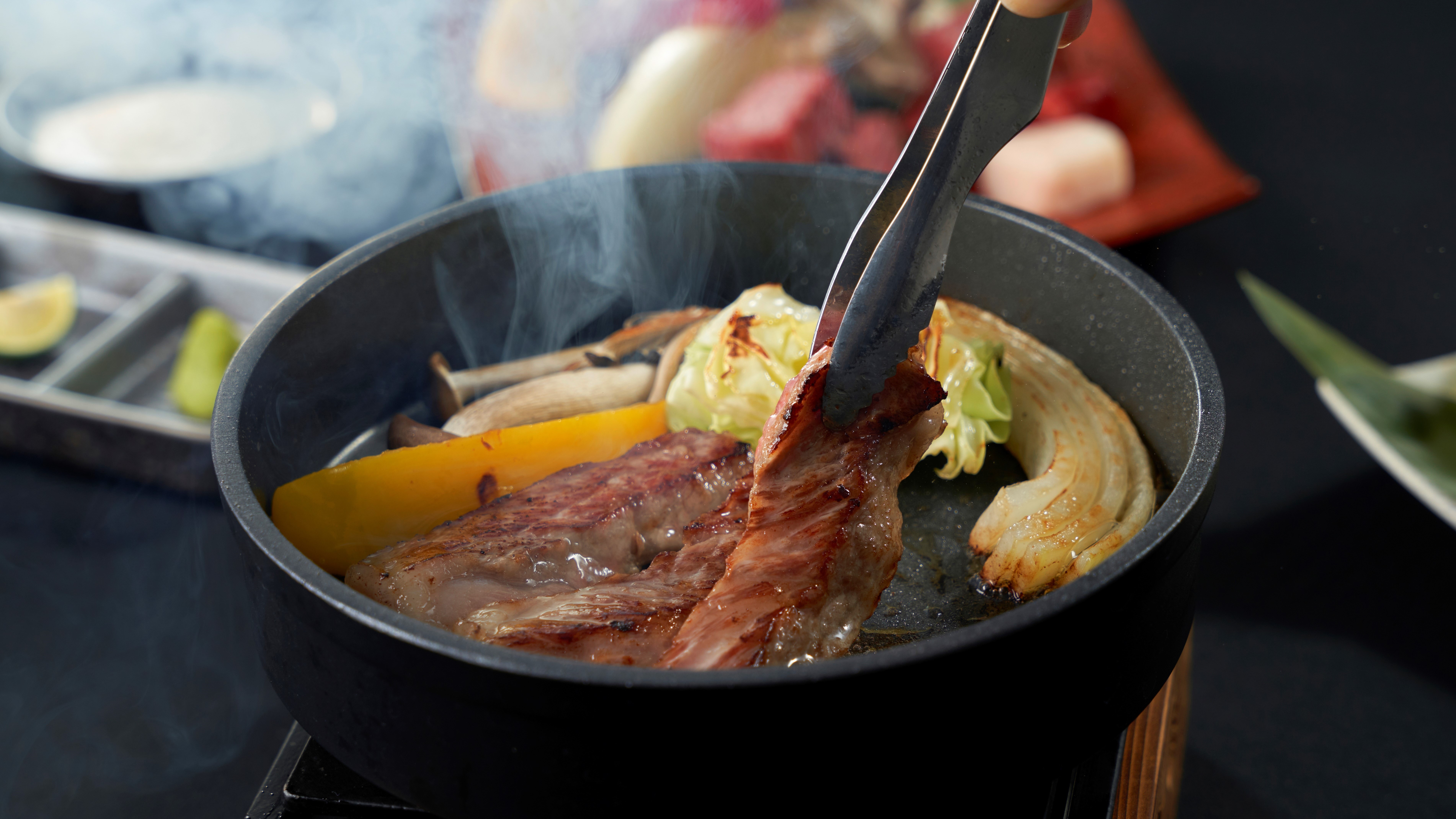 お好きな焼き加減でお召し上がりいただけます