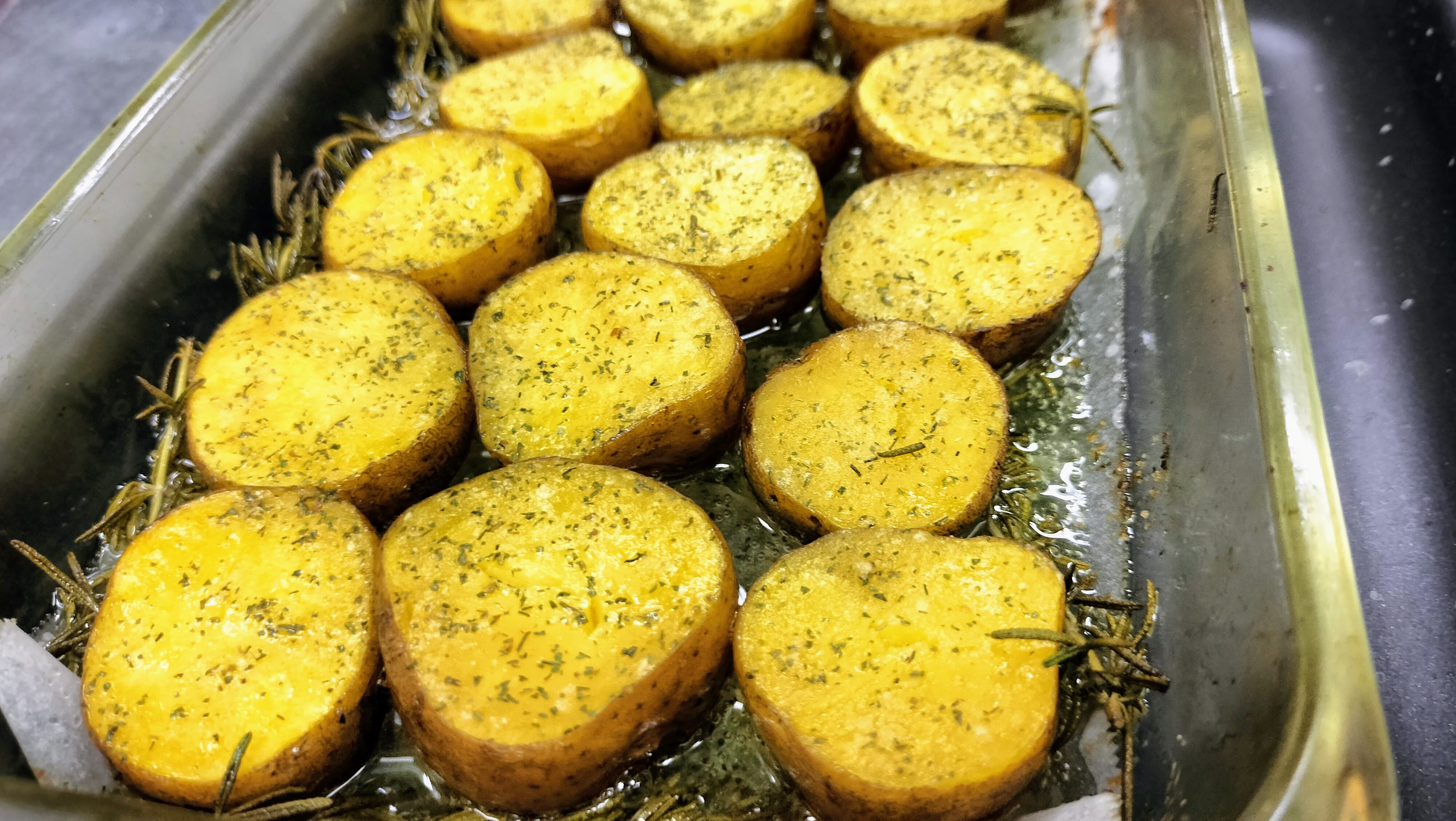 ステーキの付け合わせ　インカの目覚め