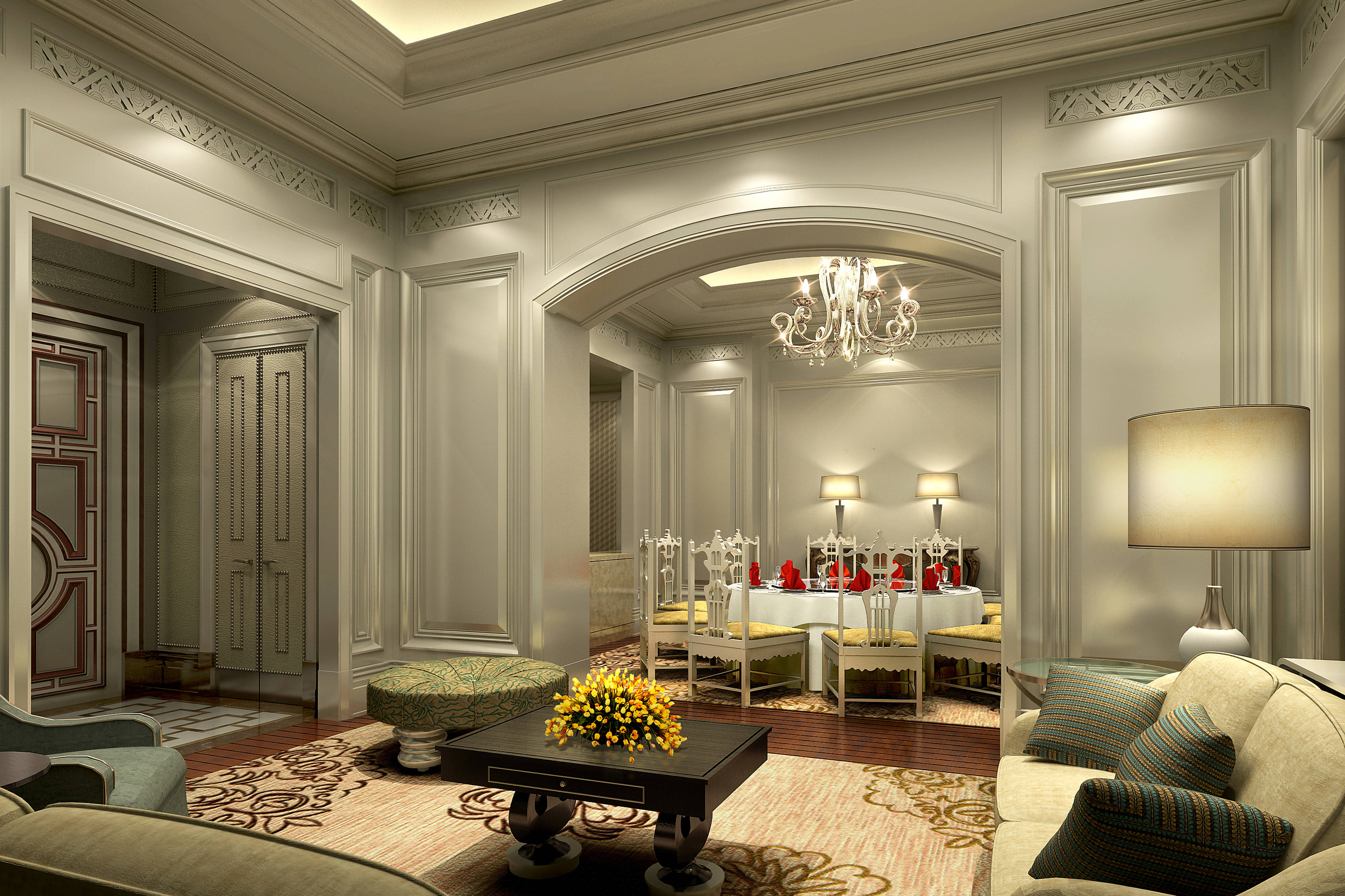 Zhen Bao Private Dining Room - Rendering