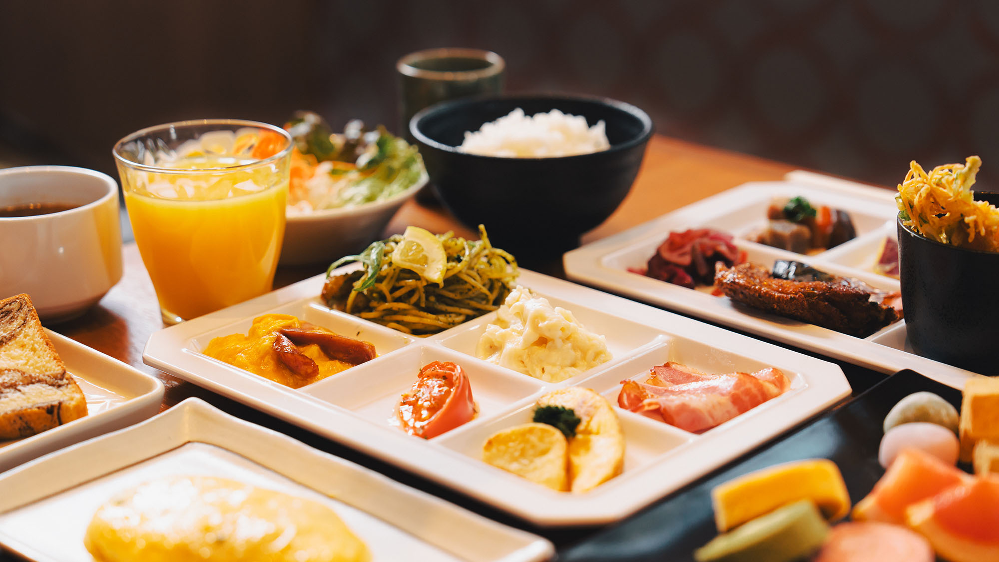 【朝食】1日の始まりに嬉しいバリエーション豊かな和洋ビュッフェ