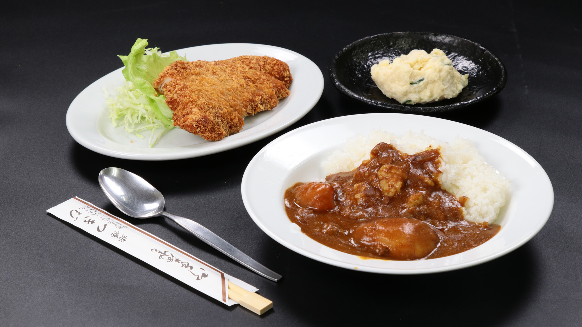 夕食◆土曜日限定！つきじ旅館特製カレーととんかつセット*