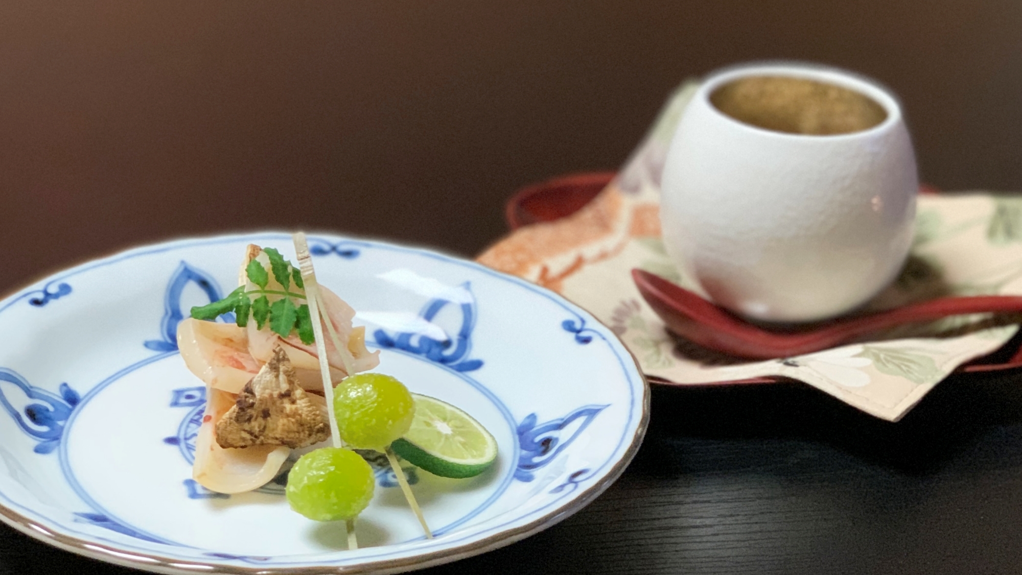 *【夕食一例】ほかでは味わえないような創作料理の数々。