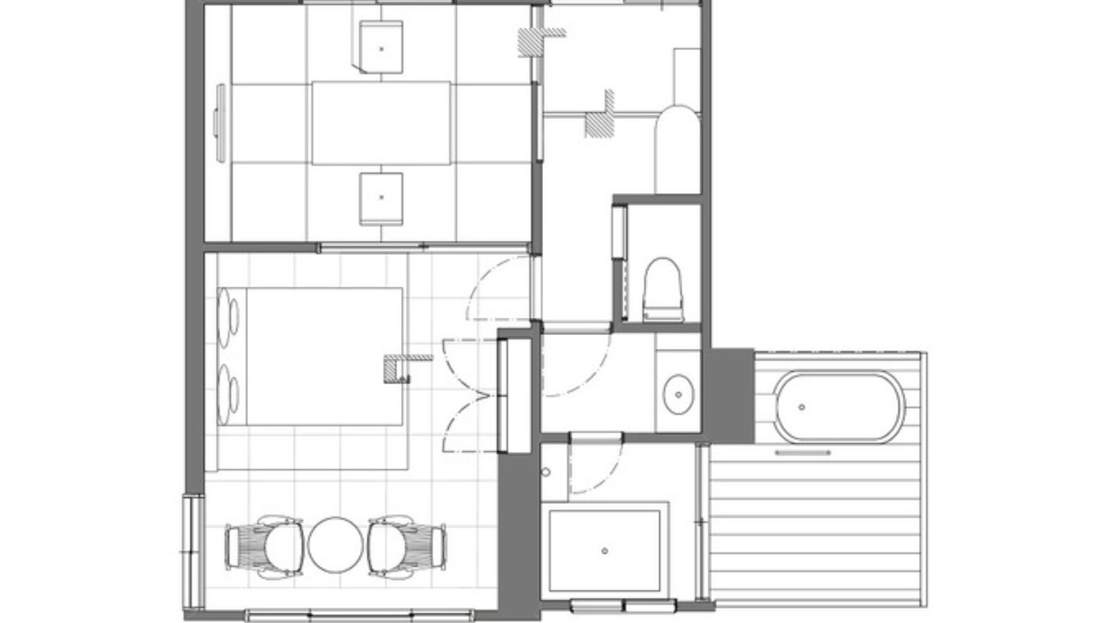 ジュニアスイートVilla　露天風呂