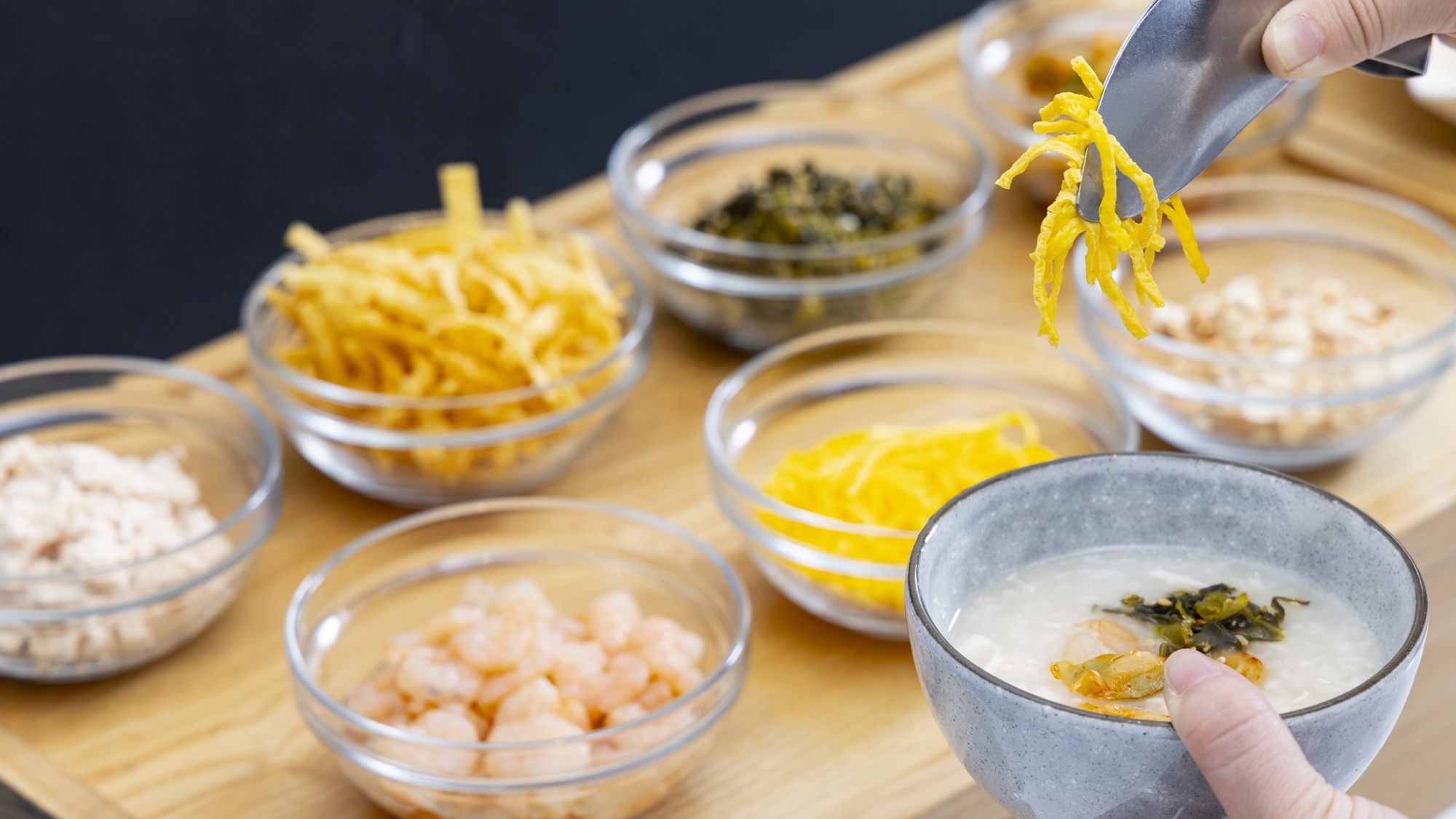 ◆朝食ビュッフェ｜中華粥