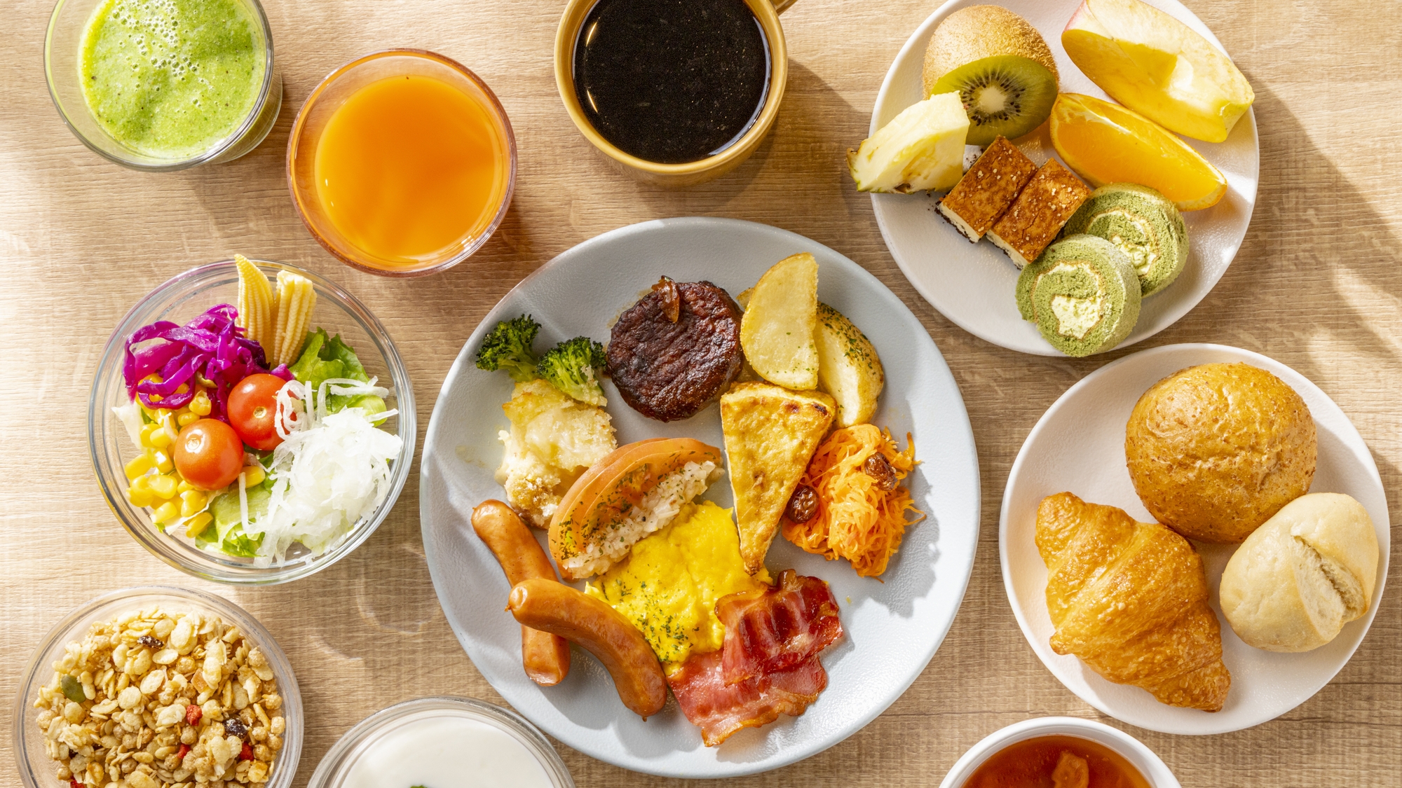 ◆朝食ビュッフェ｜盛り付け一例（洋食）