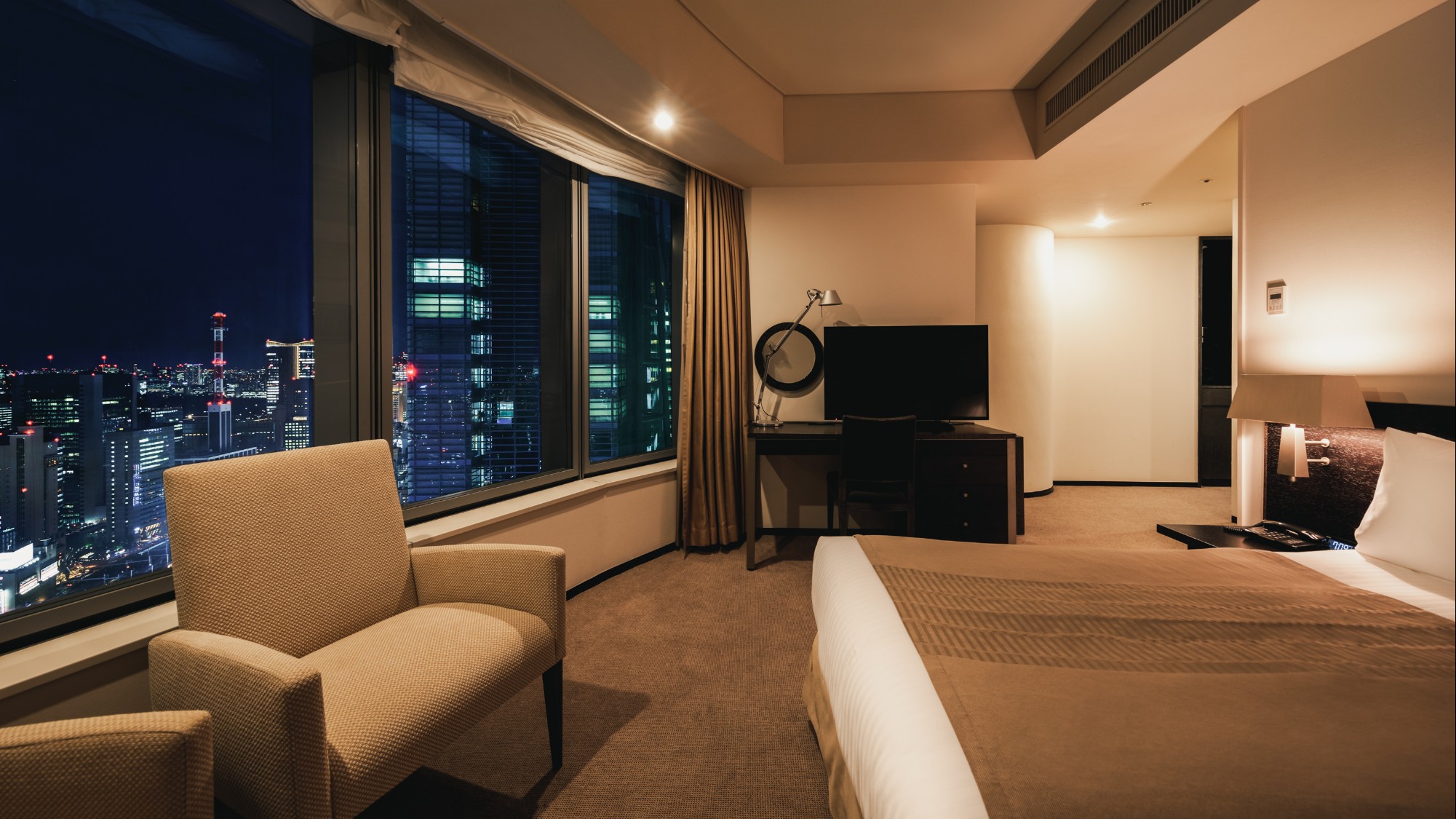  【デラックスツイン　33平米　ベッドサイズ：Ｗ 1,100 &times; 2台　定員：1～2名】