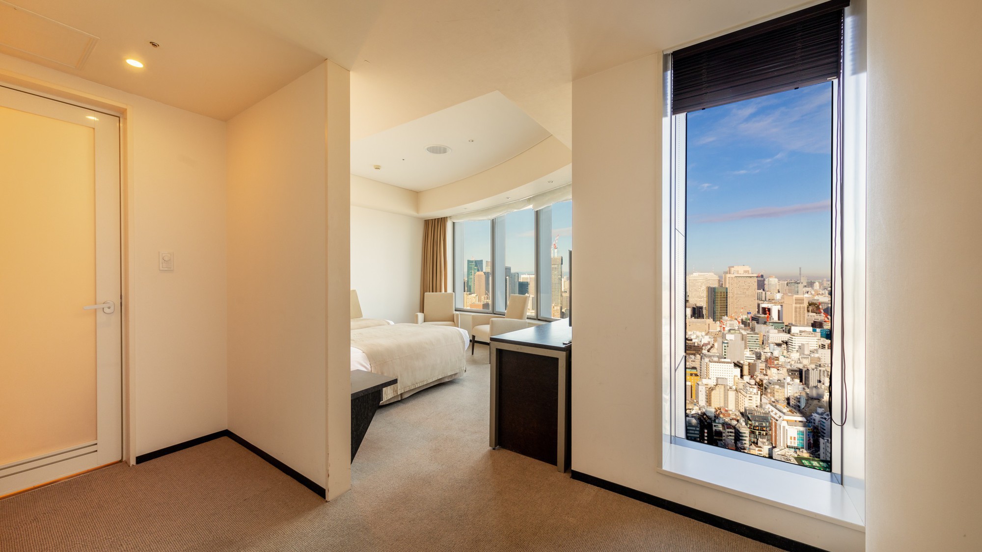  【デラックスツイン　33平米　ベッドサイズ：Ｗ 1,100 &times; 2台　定員：1～2名】