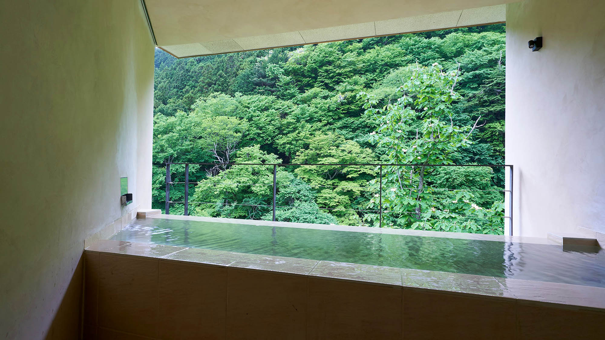 【姉妹館貸切風呂】天を望み、川を眺める「望天」