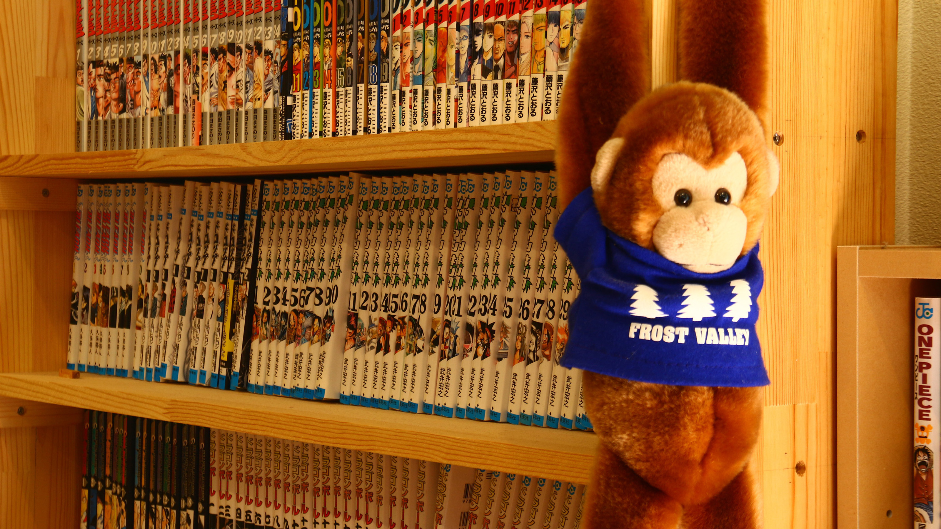 【館内】漫画コーナー。ついつい夢中になってしまいそうです。