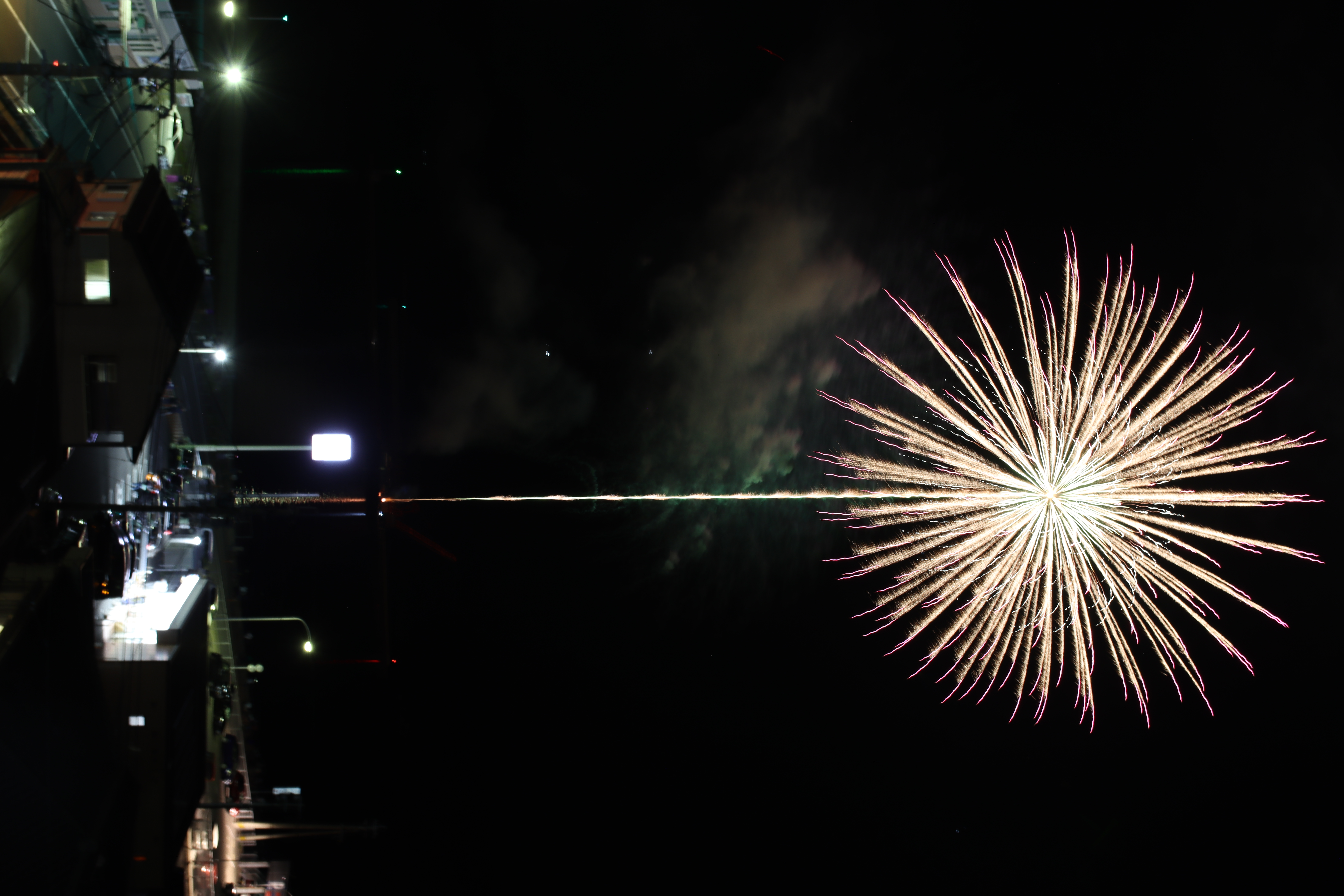 屋上から大瀬戸花火大会