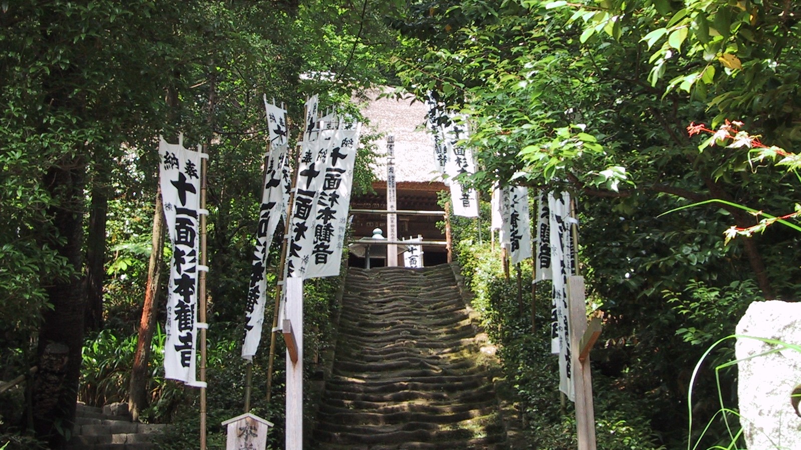 杉本寺苔石段