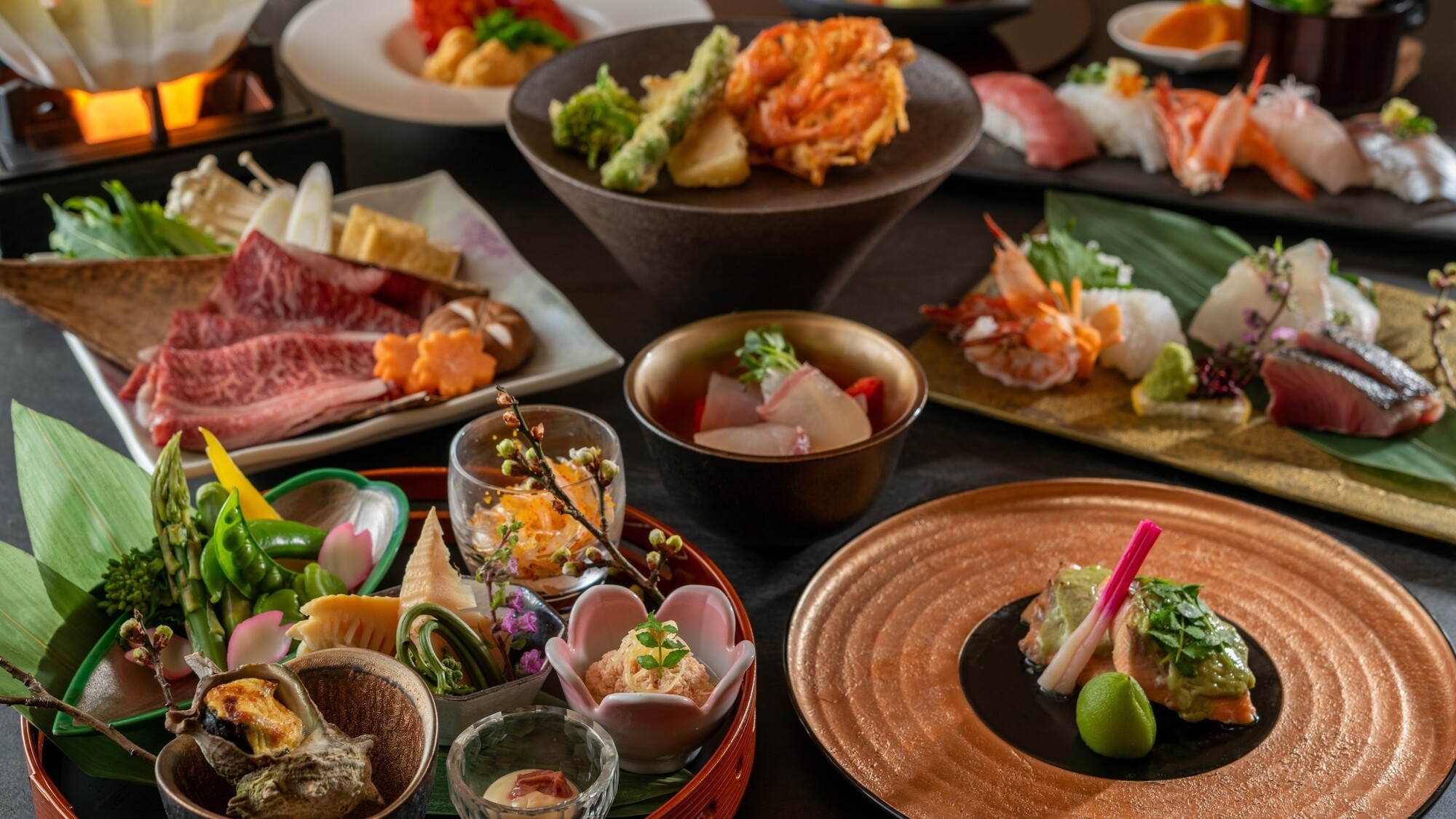◇山翠会席◇春爛漫！鹿児島の＜旬＞を堪能する♪ 霧島白濁温泉美食旅★ゆったり贅沢★＜2食付プラン＞