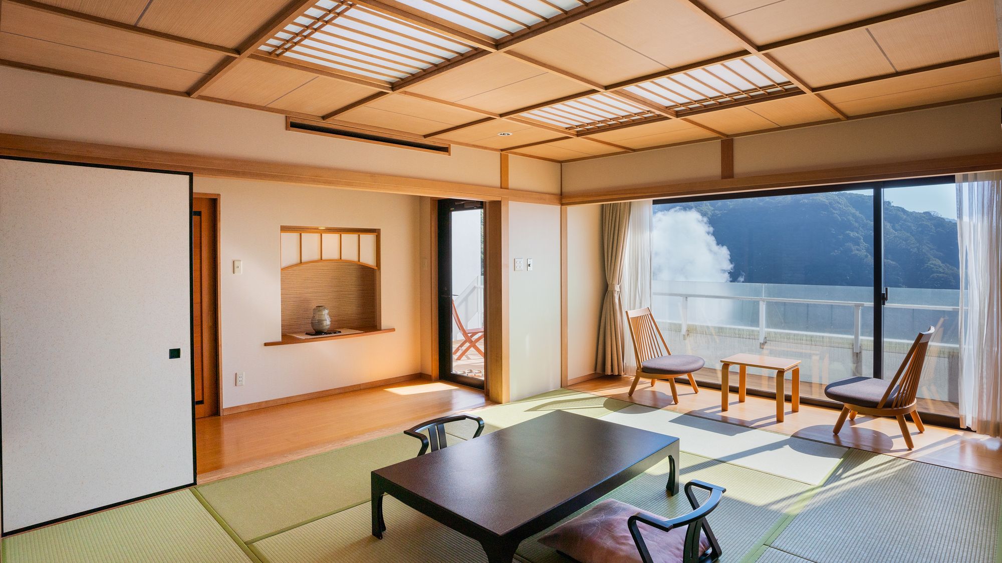 プレミアデラックス和室10畳（湯けむりビュー）