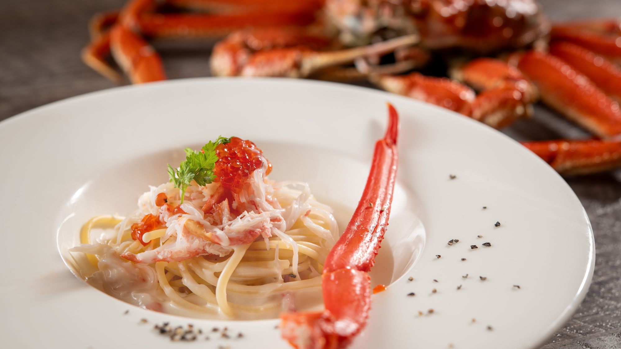 カニフェア季節のおすすめパスタ