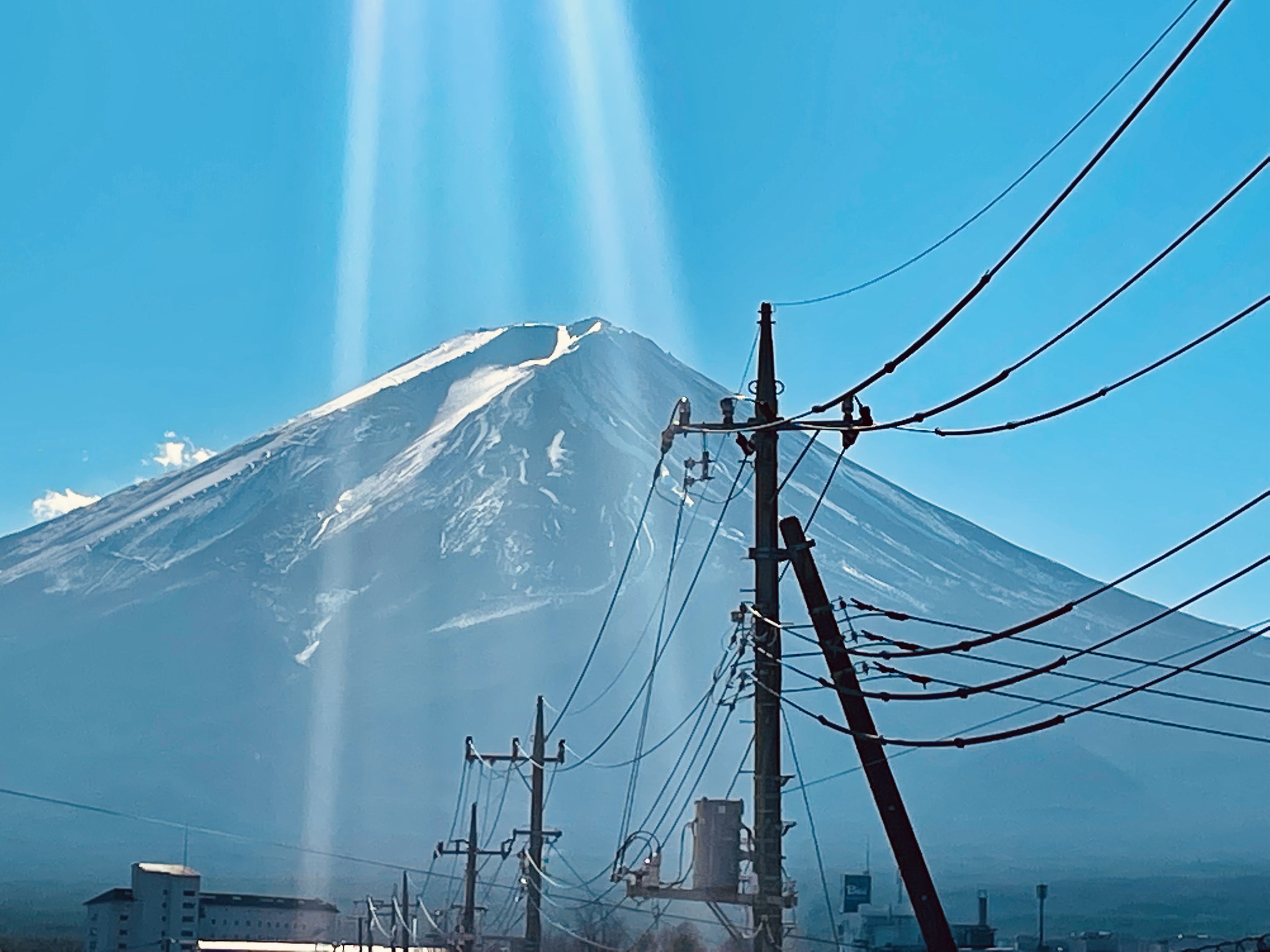 ＃211　晴れている日は富士山が見えます。