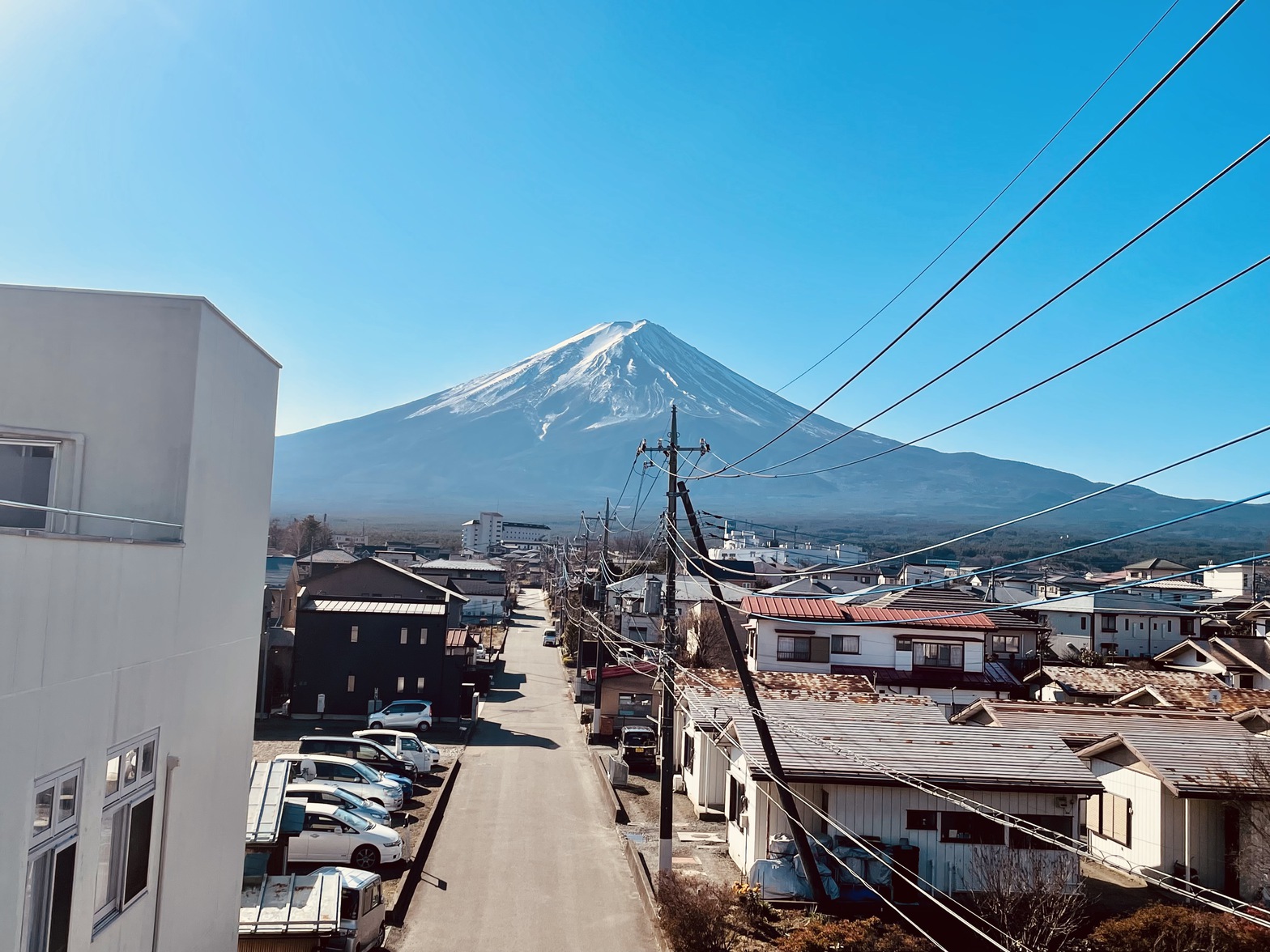 #214 晴れている日は富士山が見えます。