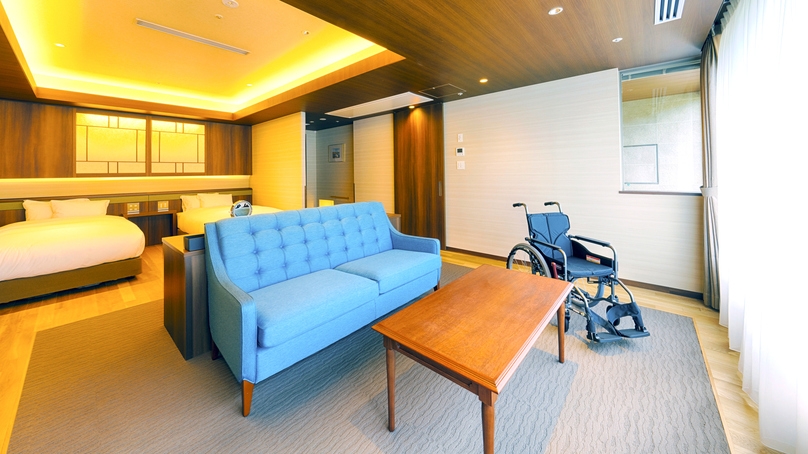 【車椅子でも快適旅】ユニバーサル客室プラン〜53平米の広々としたお部屋〜