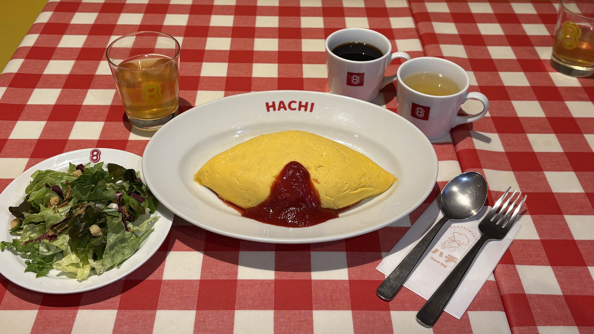 オムライス朝食