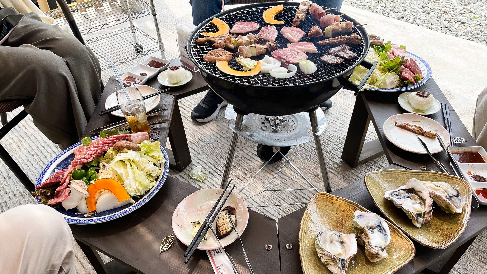 ・【BBQ】隠岐の自然に囲まれて楽しむ、開放感たっぷりのBBQタイム